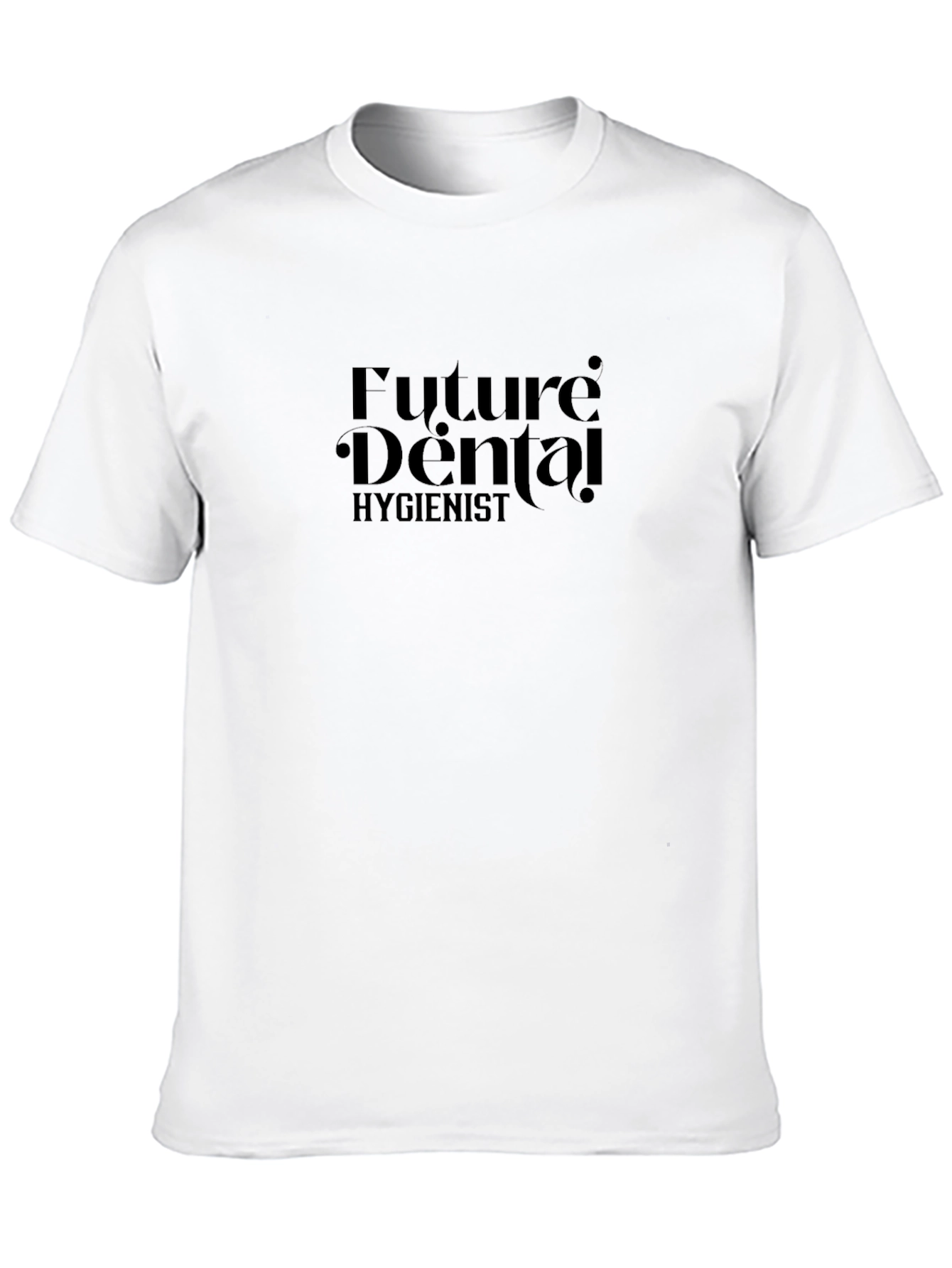 Black Future Dental Hygienist T-Shirt - Black view 10