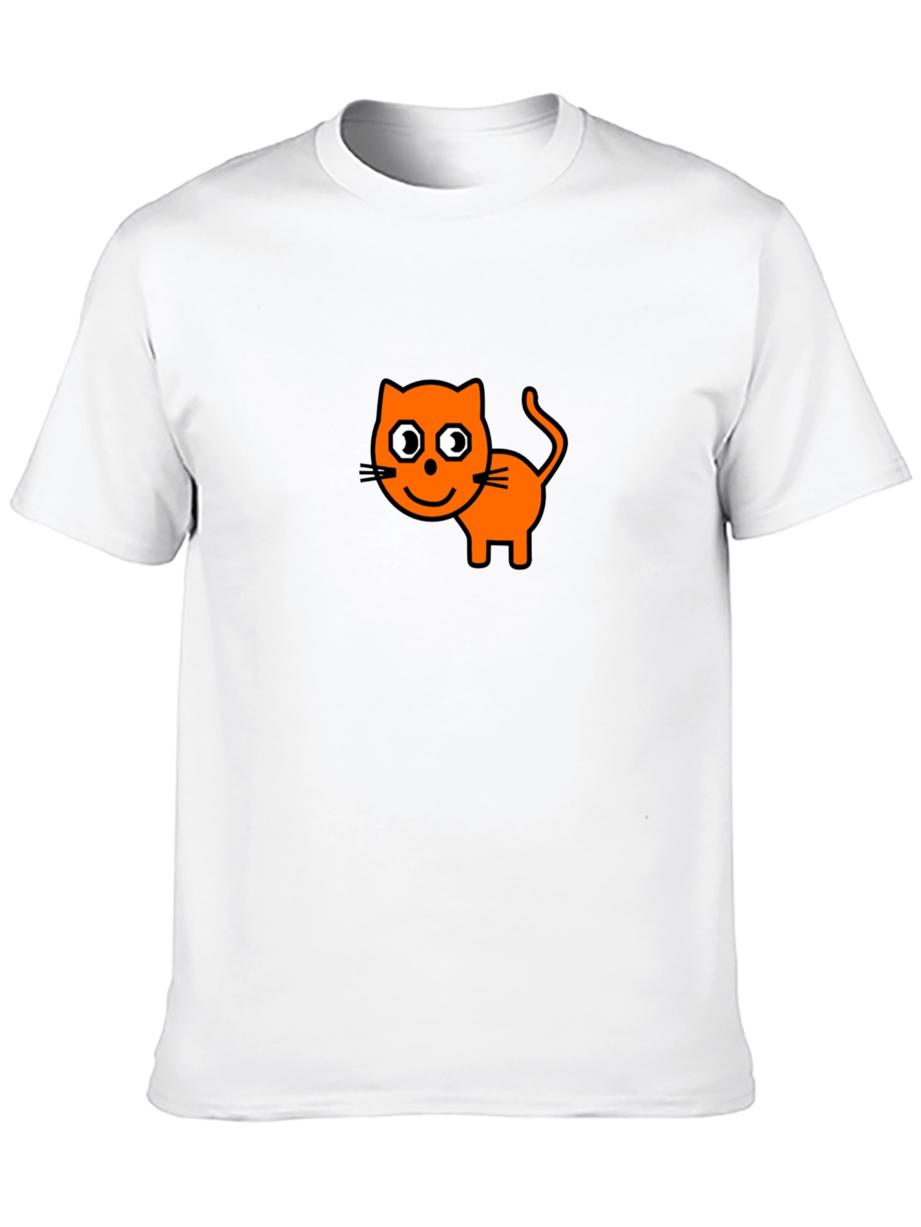 Black Cartoon Cat Graphic Tee - Black view 10