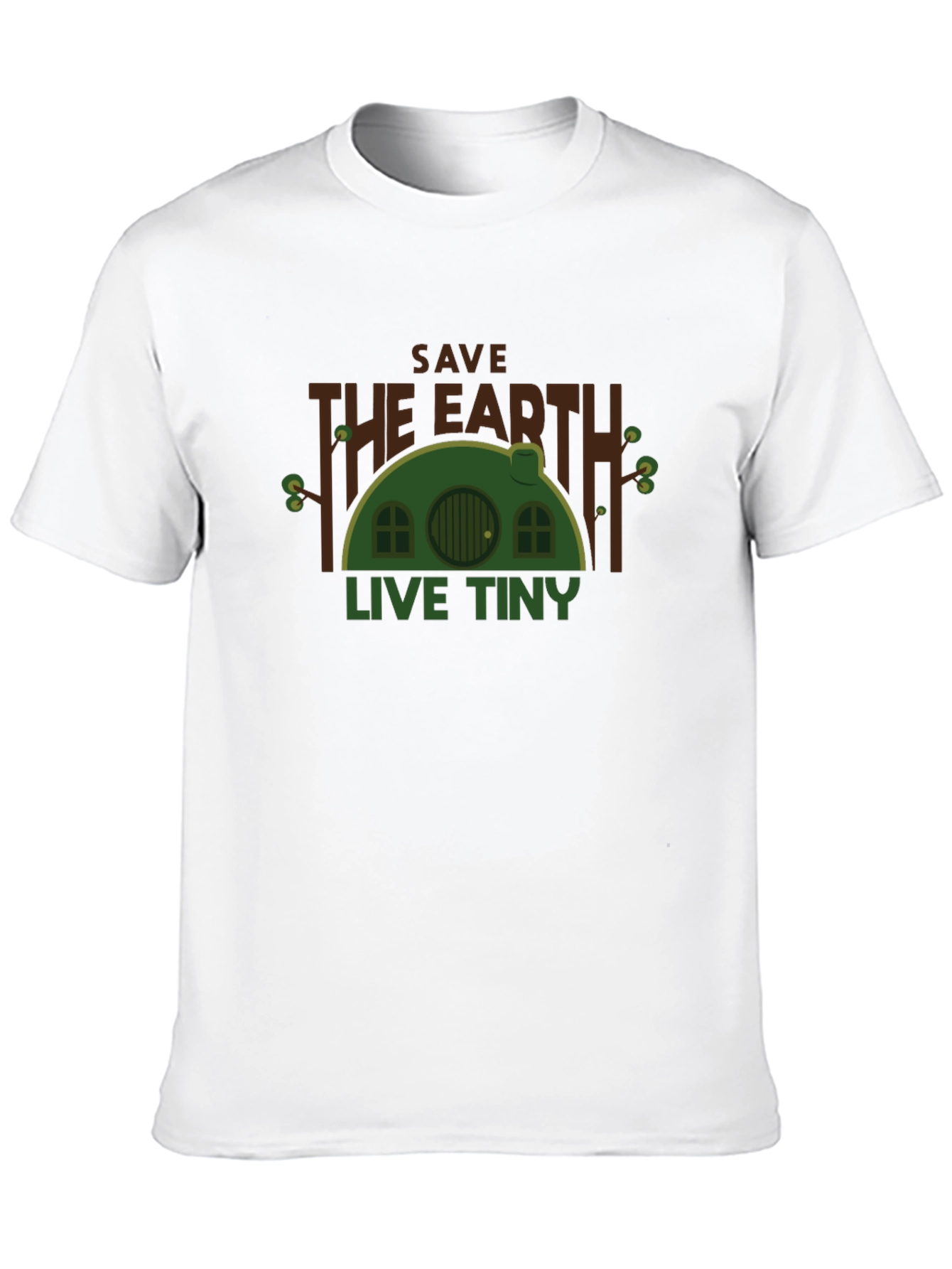 Black Save the Earth, Live Tiny Black T-Shirt view 10