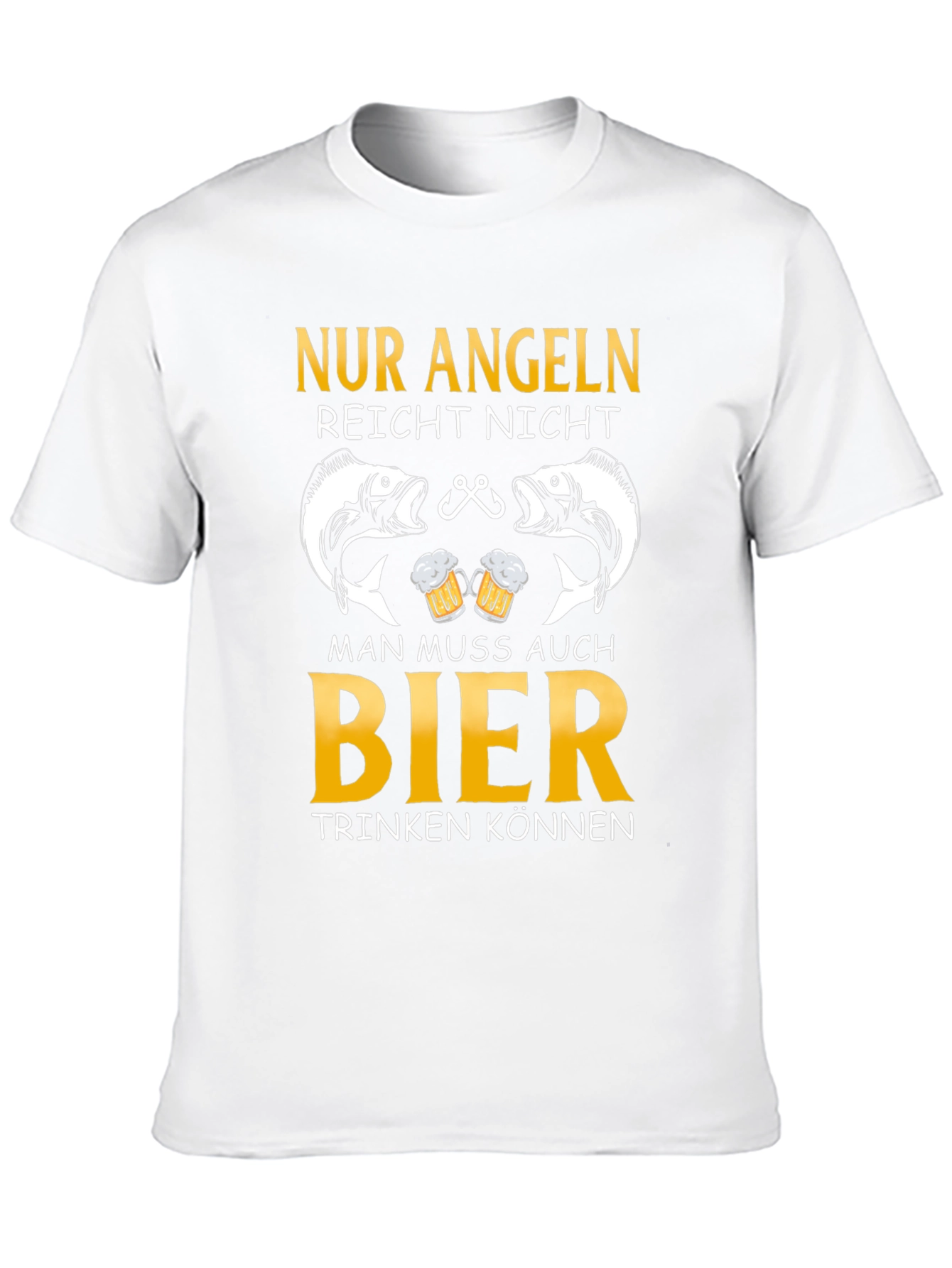 Fishing and Beer T-Shirt - German Angeln Design - 10