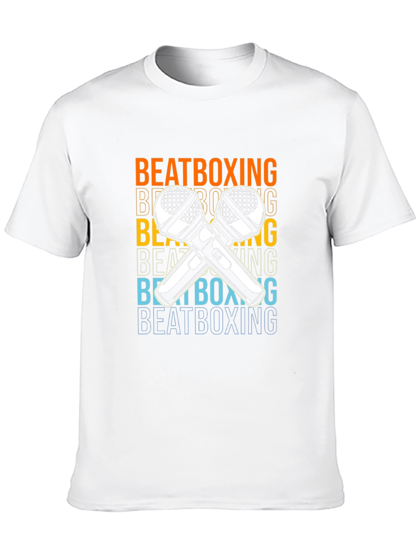 Black Beatboxing Microphone Graphic Tee view 10