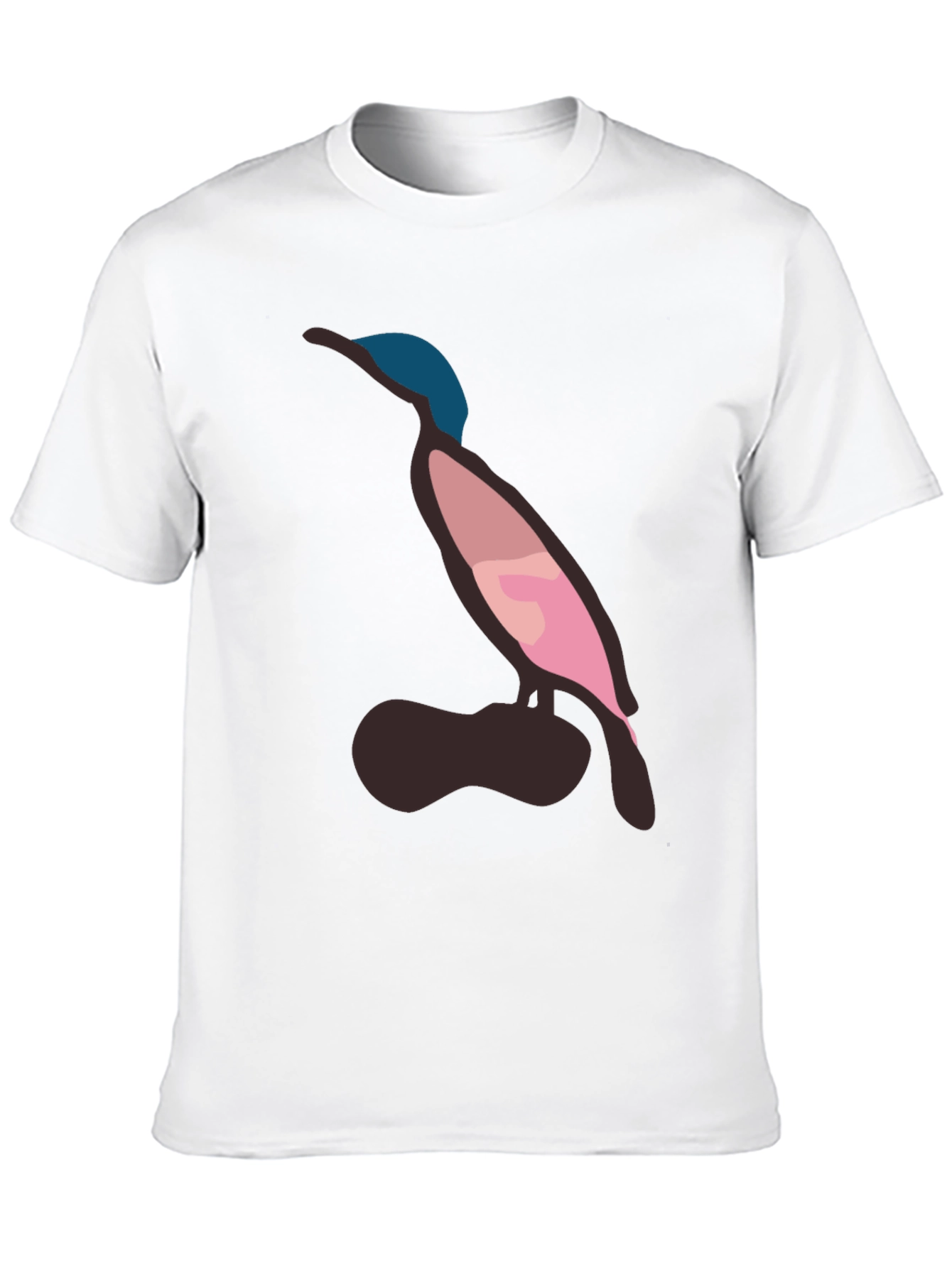 Black Modern Bird Graphic Tee - Casual Style view 10