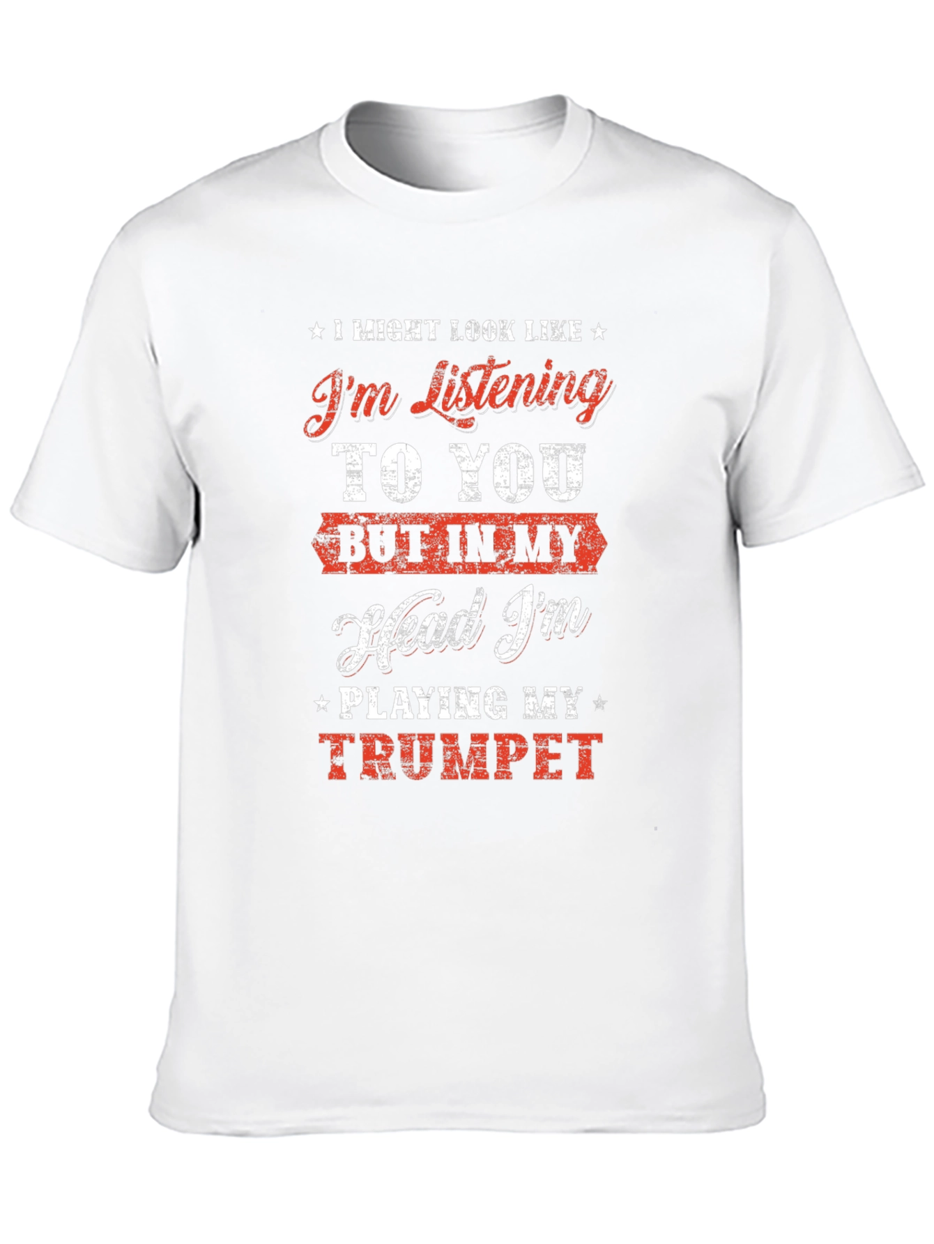 Black Trumpet Player T-Shirt - Funny Music Tee view 10
