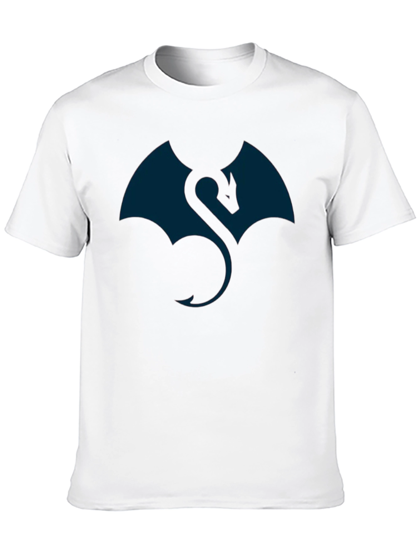 Black Dragon Graphic Black T-Shirt for Men view 10