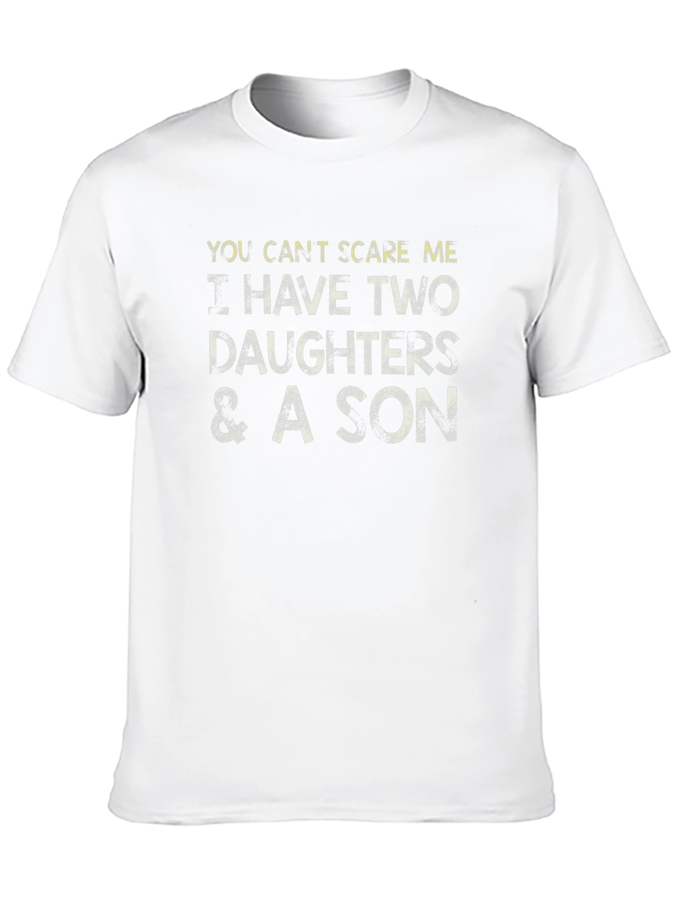 Black Funny Dad T-Shirt: I Have Two Daughters and a Son view 10