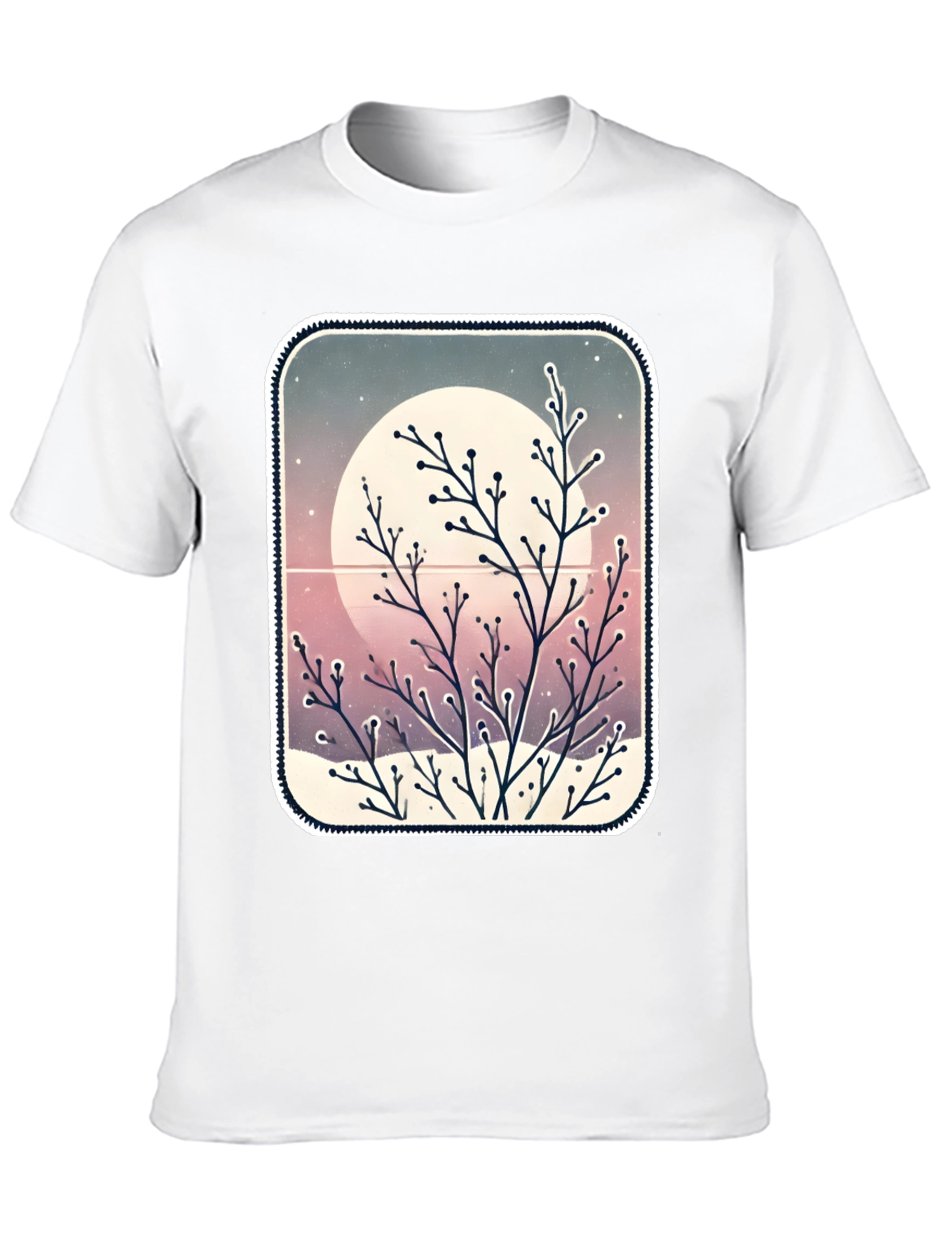 Black Winter Moon Graphic Tee view 10