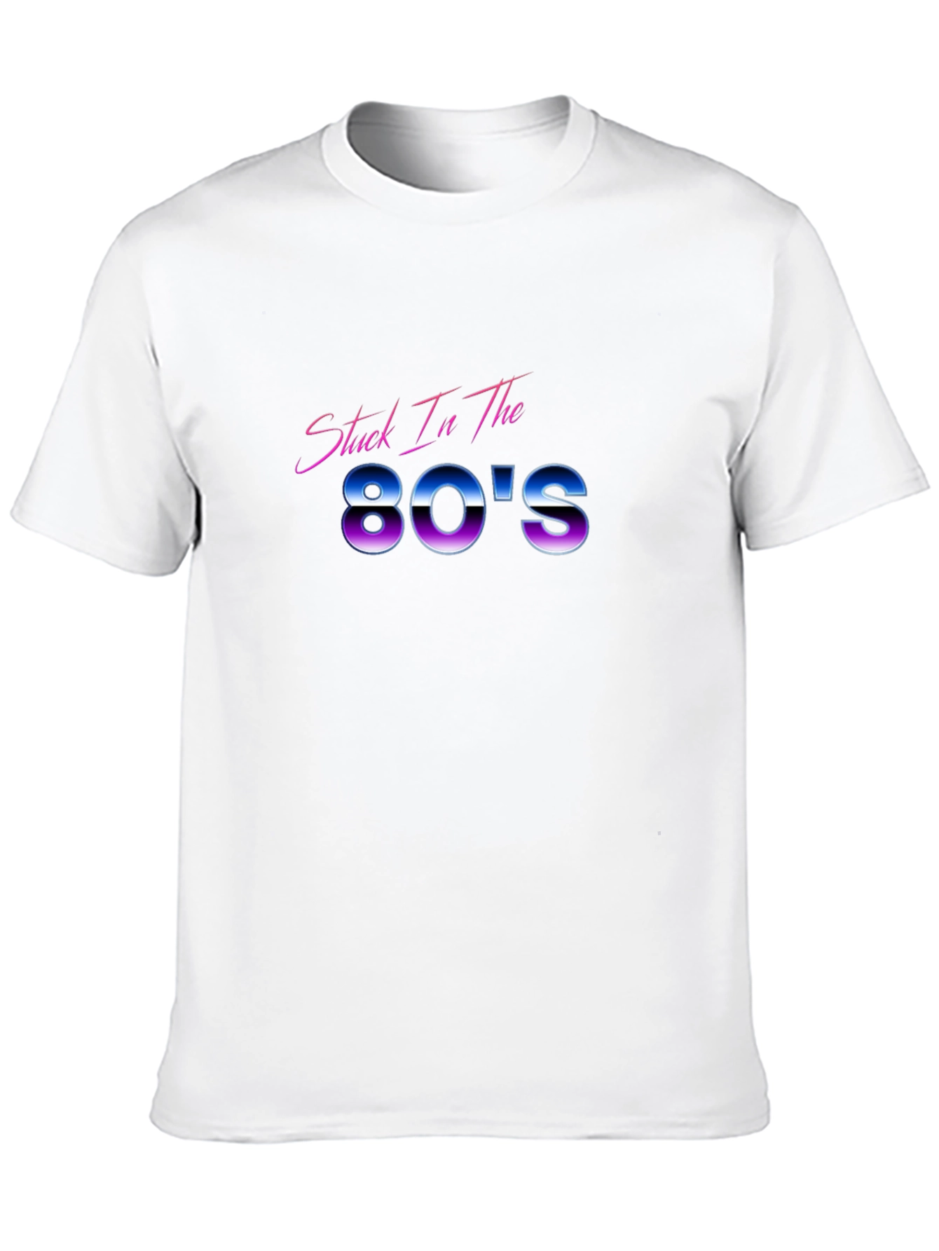 Black Stuck In The 80's Graphic Tee view 10