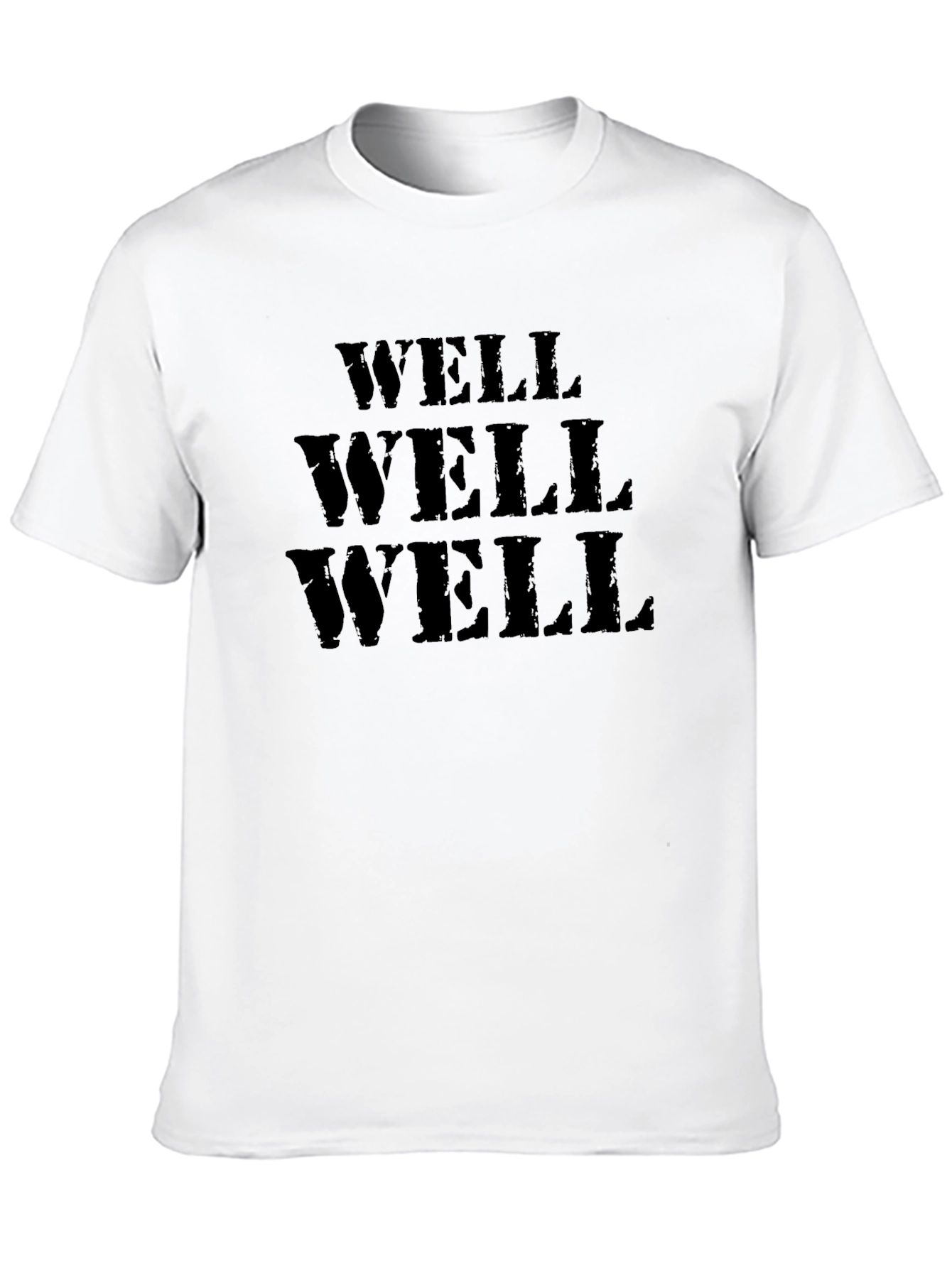 Black Well Well Well T-Shirt - Classic Black Tee view 10
