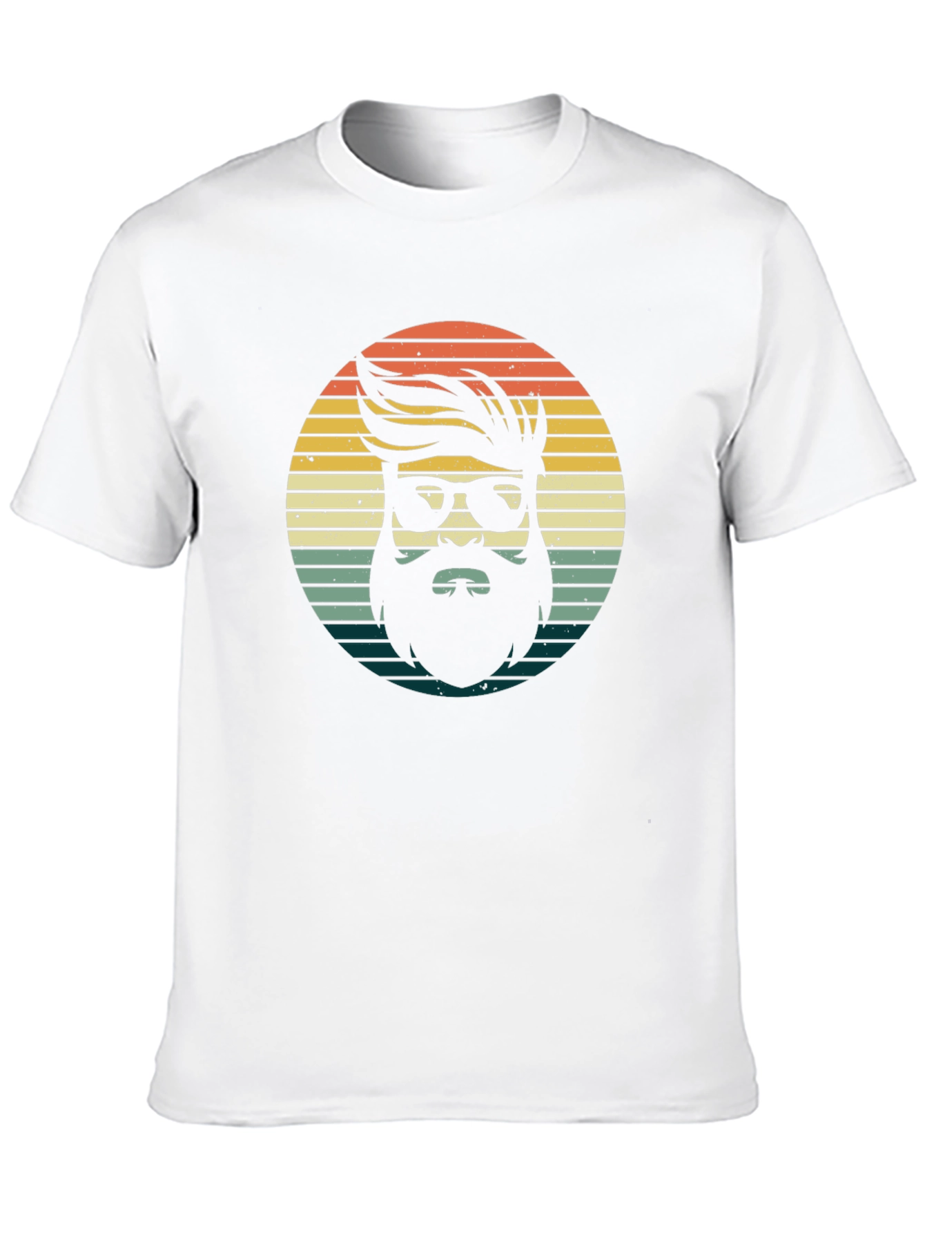 Black Retro Bearded Man Graphic Tee - Stylish Casual Wear view 10