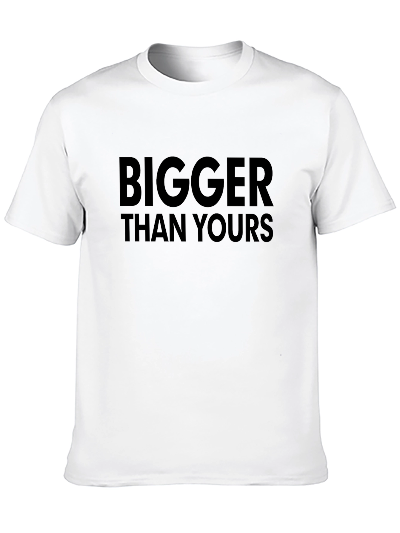 Black Bigger Than Yours Graphic Black T-Shirt view 10