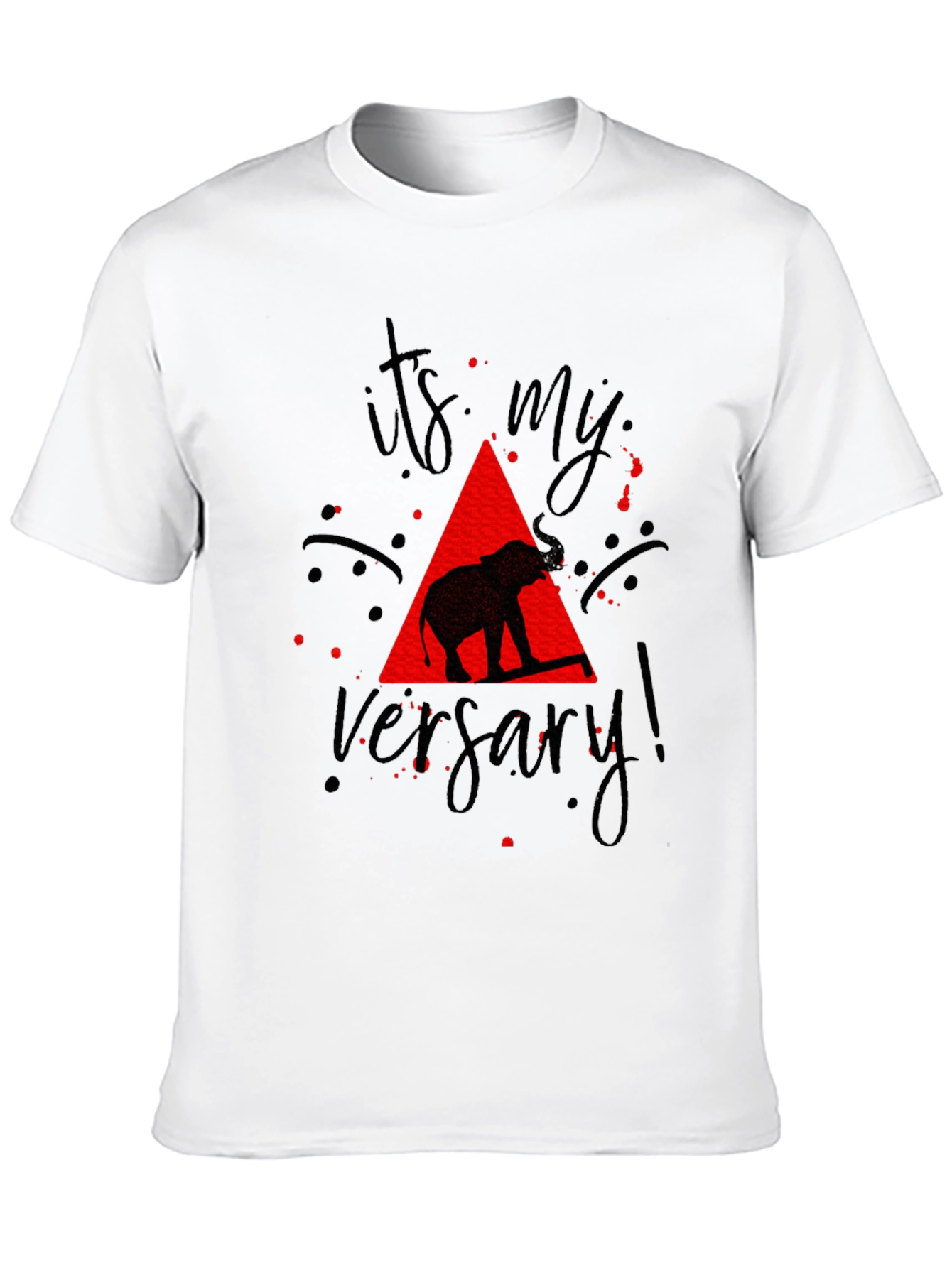 Black Anniversary Elephant T-Shirt - Black view 10