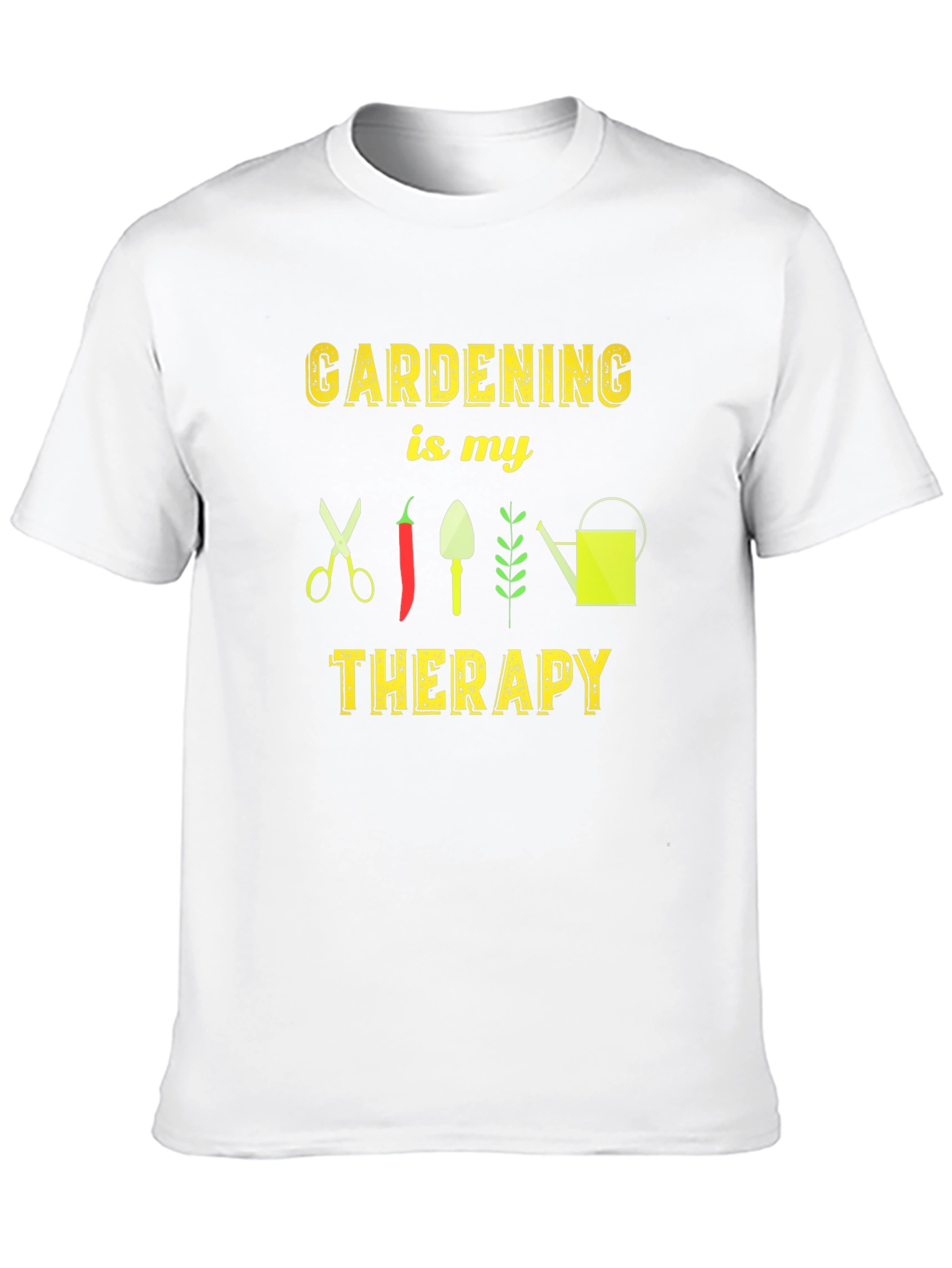 Black Gardening Therapy T-Shirt - Garden Lover Tee view 10