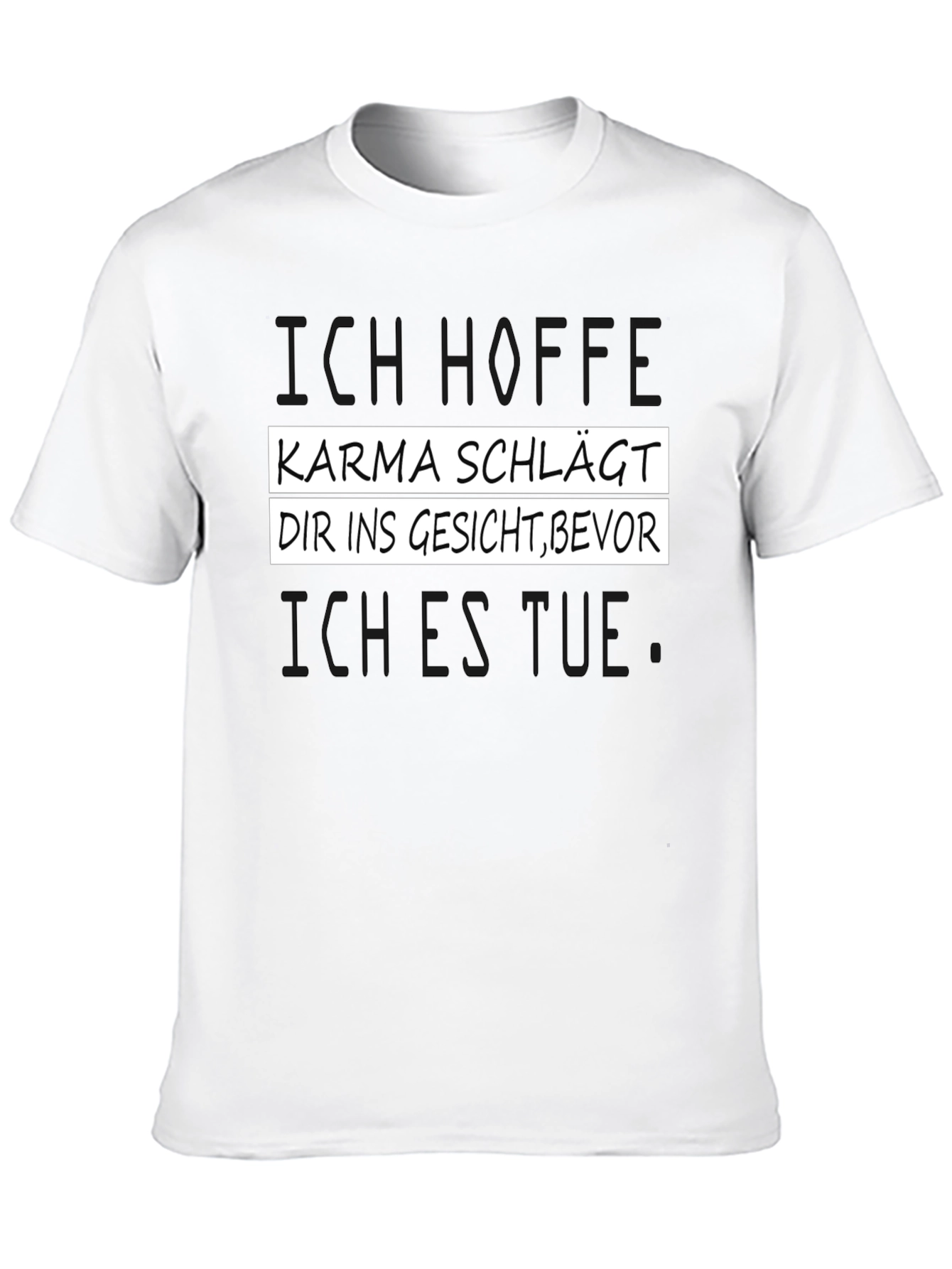 Black Karma T-Shirt - Humorous German Slogan view 10