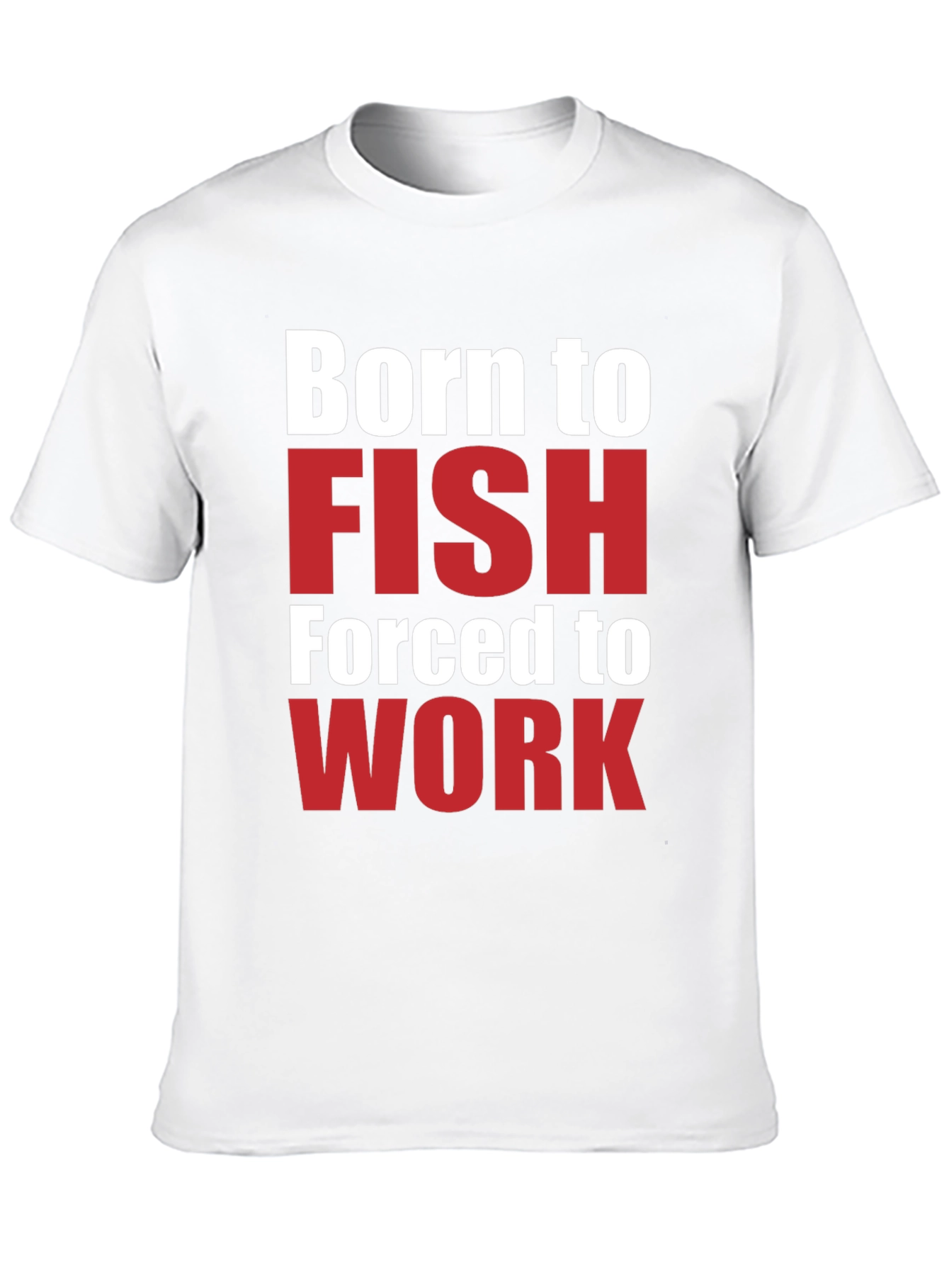 Black Born to Fish T-Shirt - Funny Fishing Lover Tee view 10