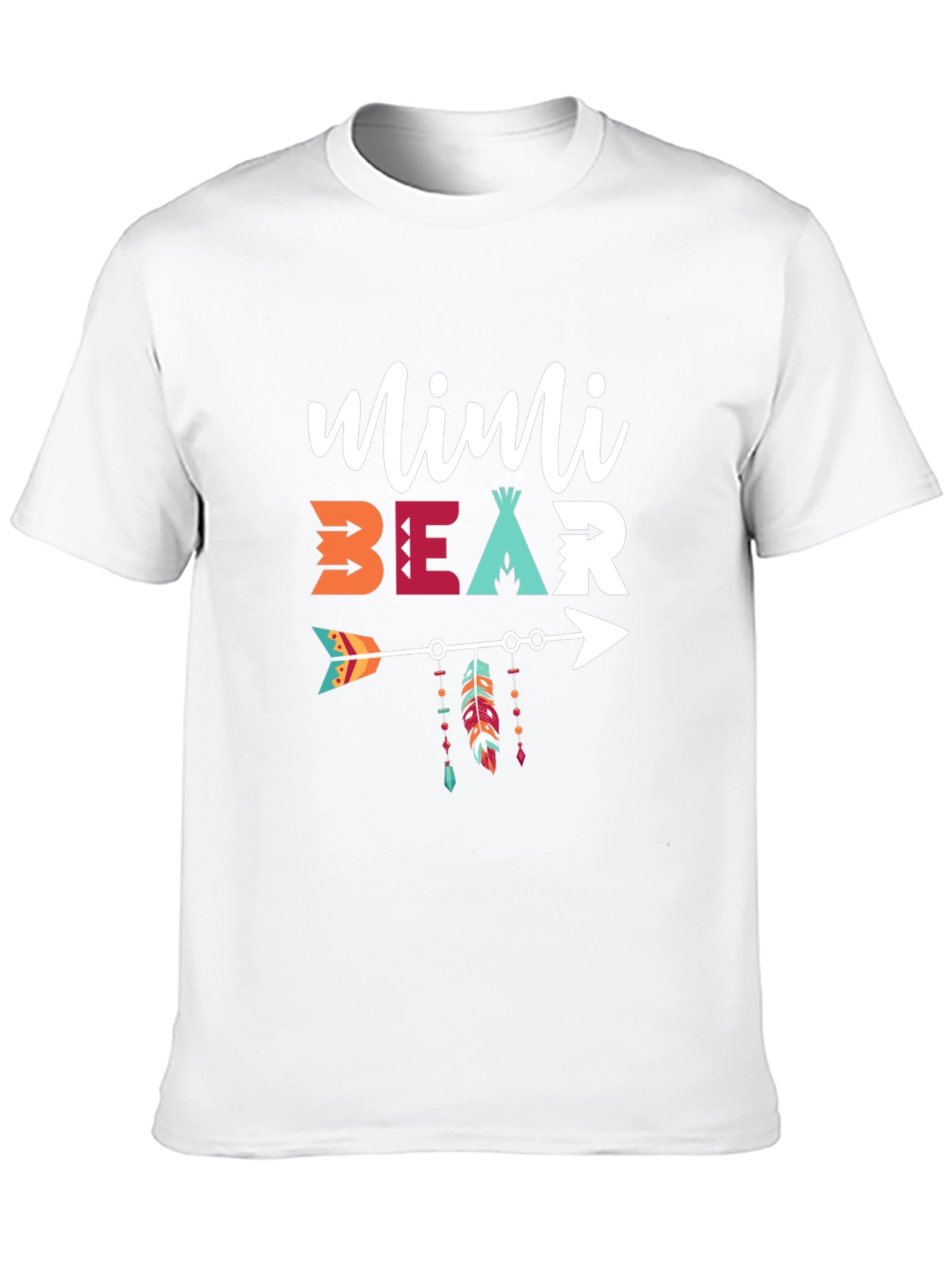 Black Mimi Bear Arrow Graphic T-Shirt view 10