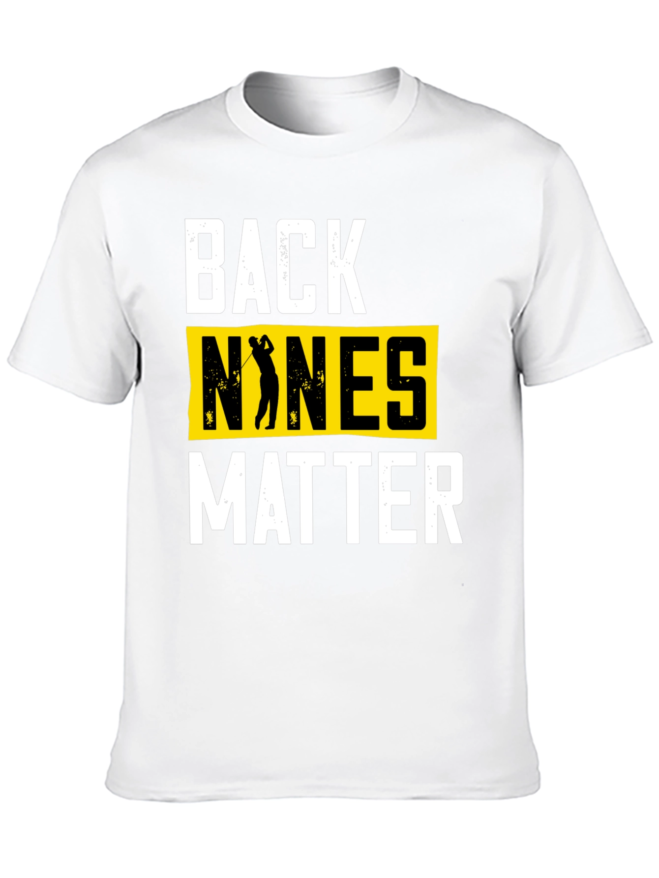 Black Back Nines Matter Golf T-Shirt view 10