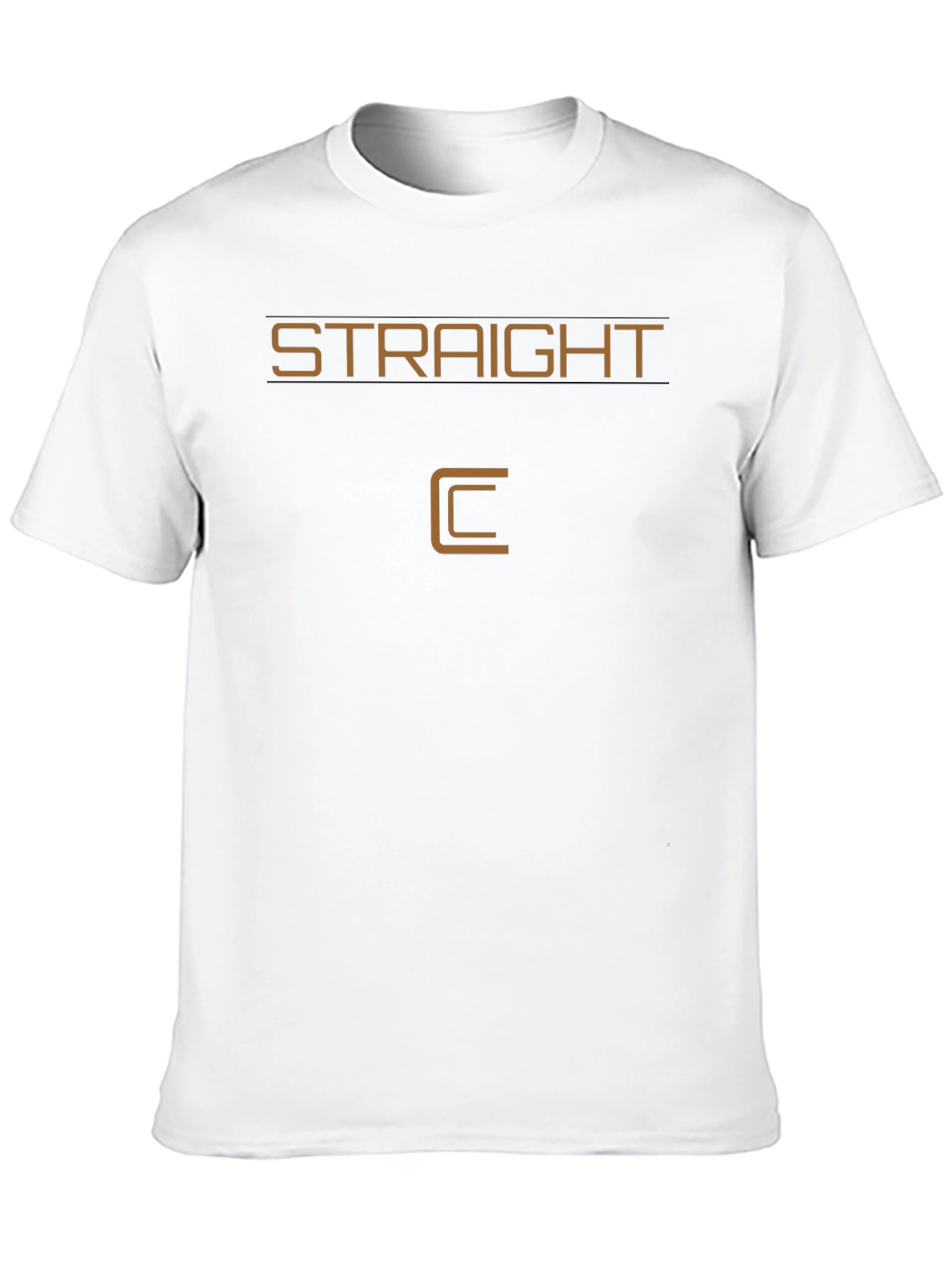 Black Straight Outta College Tee - Classic Crew Neck view 10