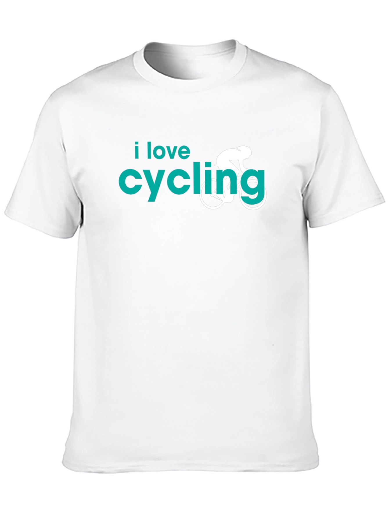 Black I Love Cycling Graphic T-Shirt - Black view 10