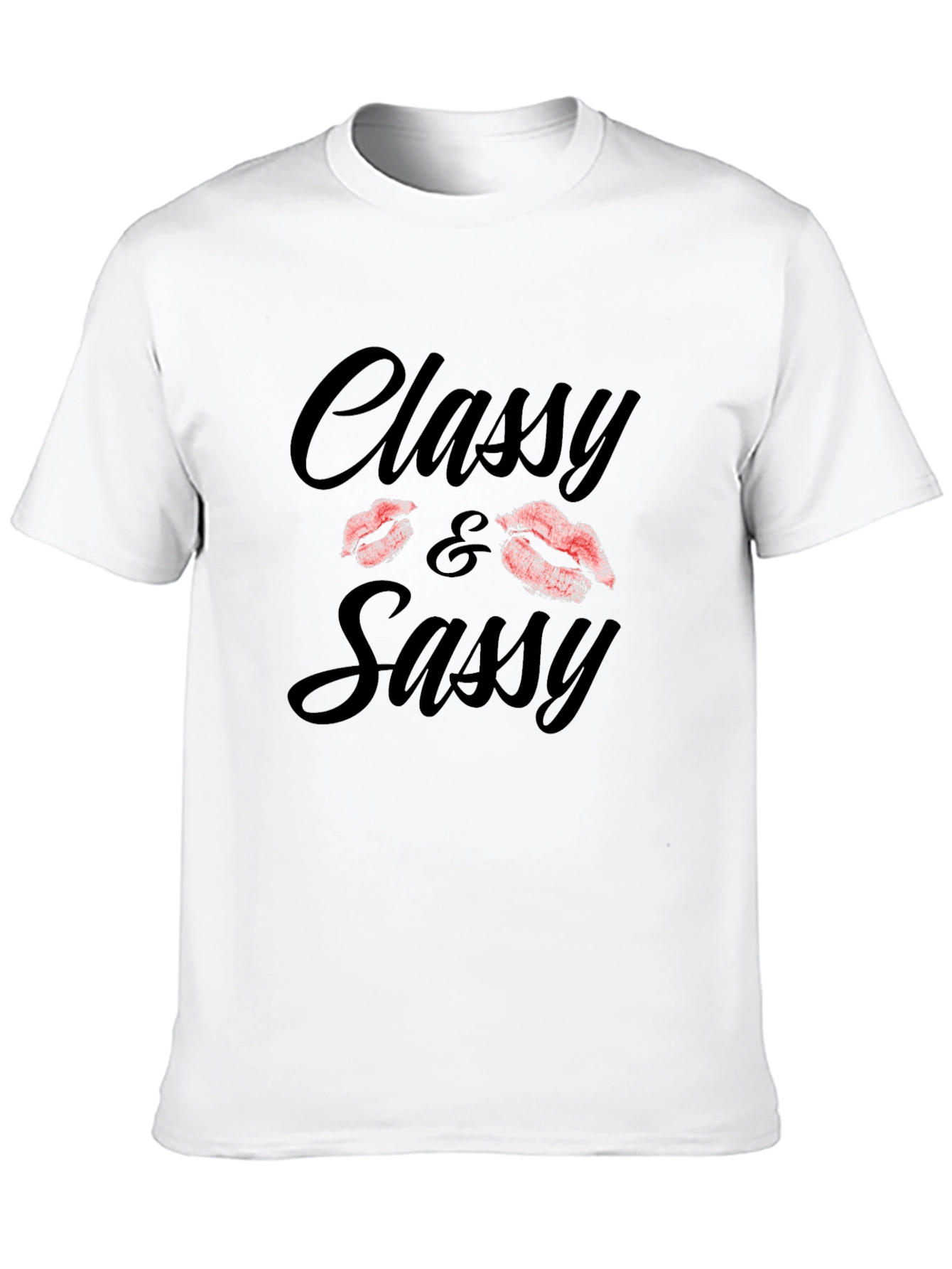 Black Classy & Sassy Black Graphic Tee Shirt view 10