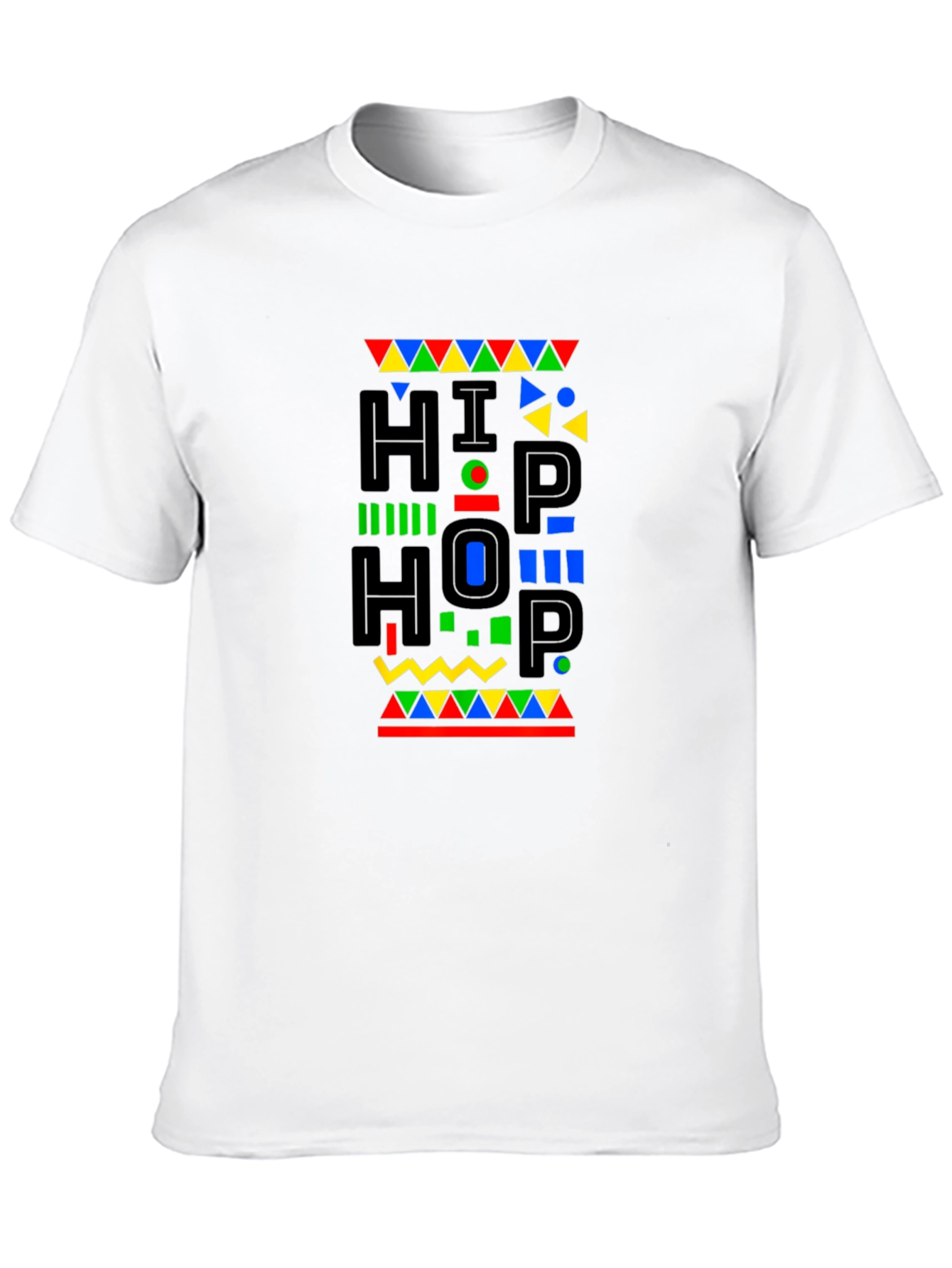 Black Retro Hip Hop Graphic Black T-Shirt view 10