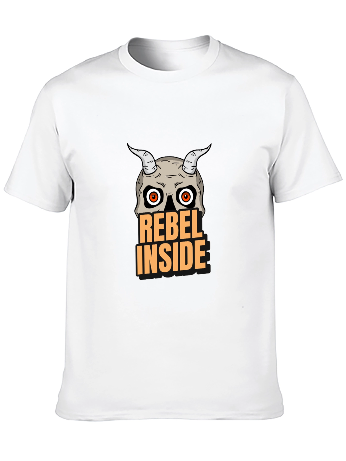 Black Rebel Inside Skull Graphic T-Shirt view 10