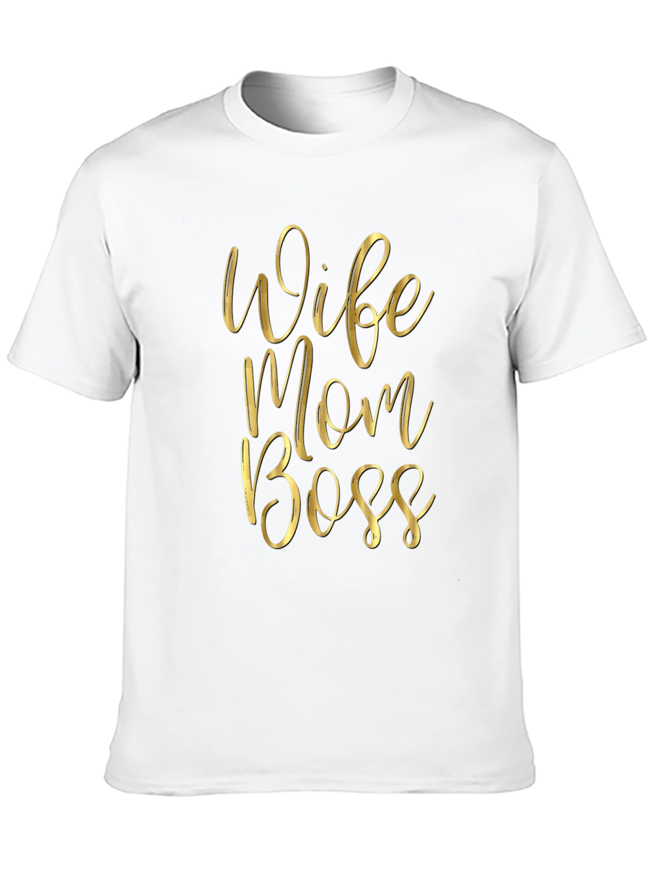 Black Wife Mom Boss Black Graphic Tee view 10