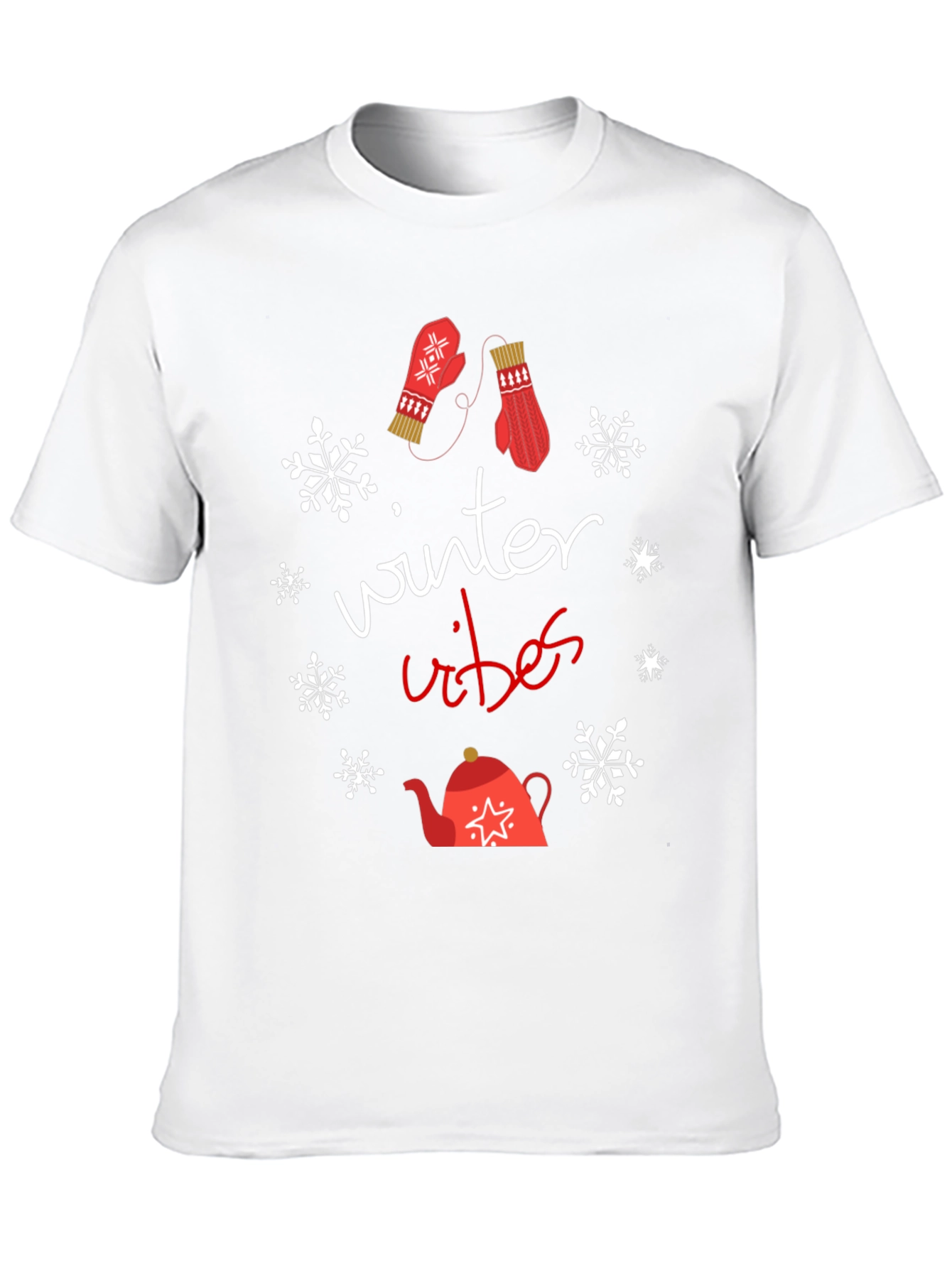 Black Winter Vibes Graphic Tee view 10