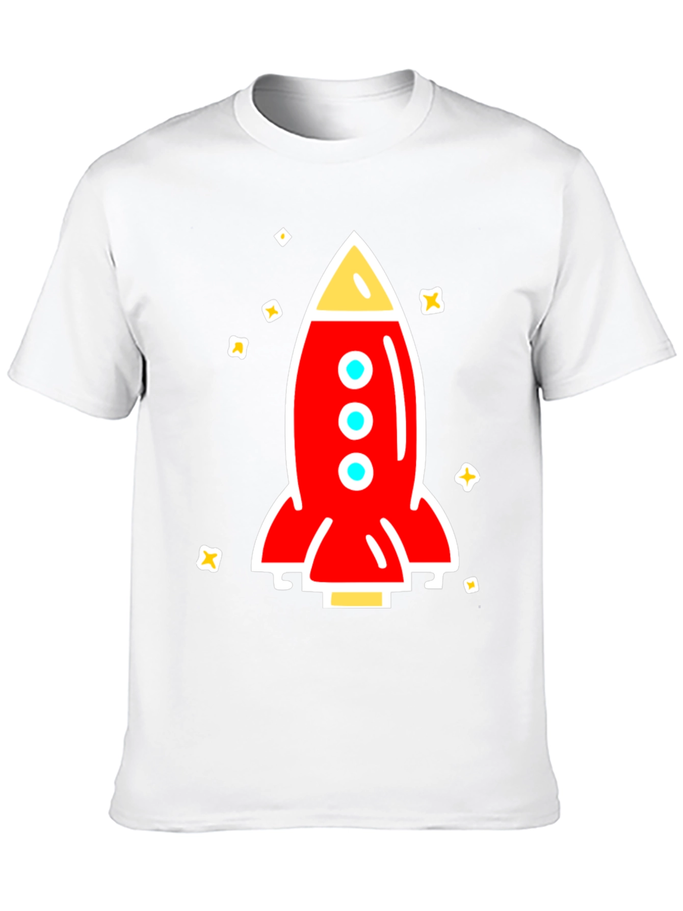 Black Rocket Graphic Tee - Space Adventure Shirt view 10
