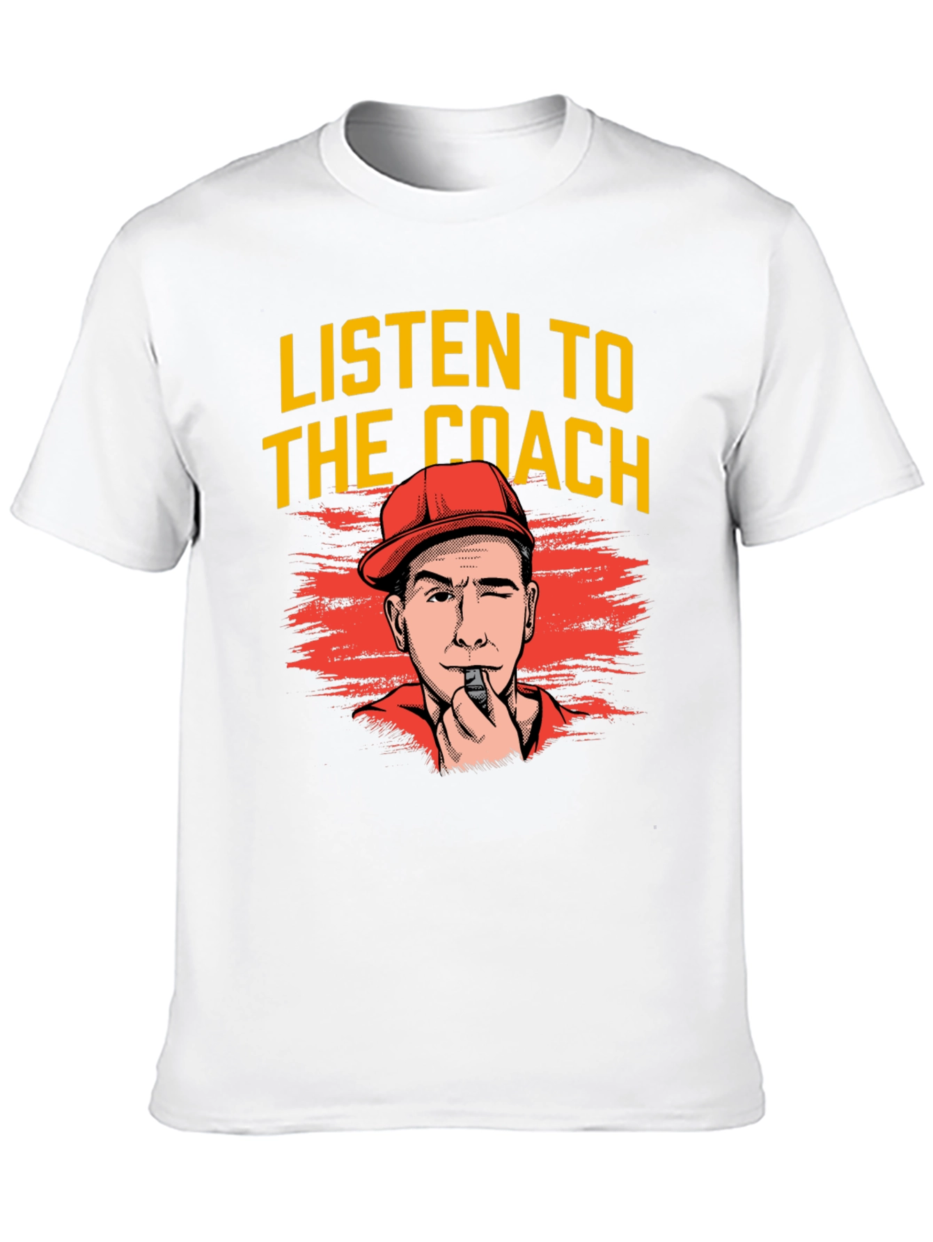 Black Listen To The Coach T-Shirt Funny Cartoon Tee view 10