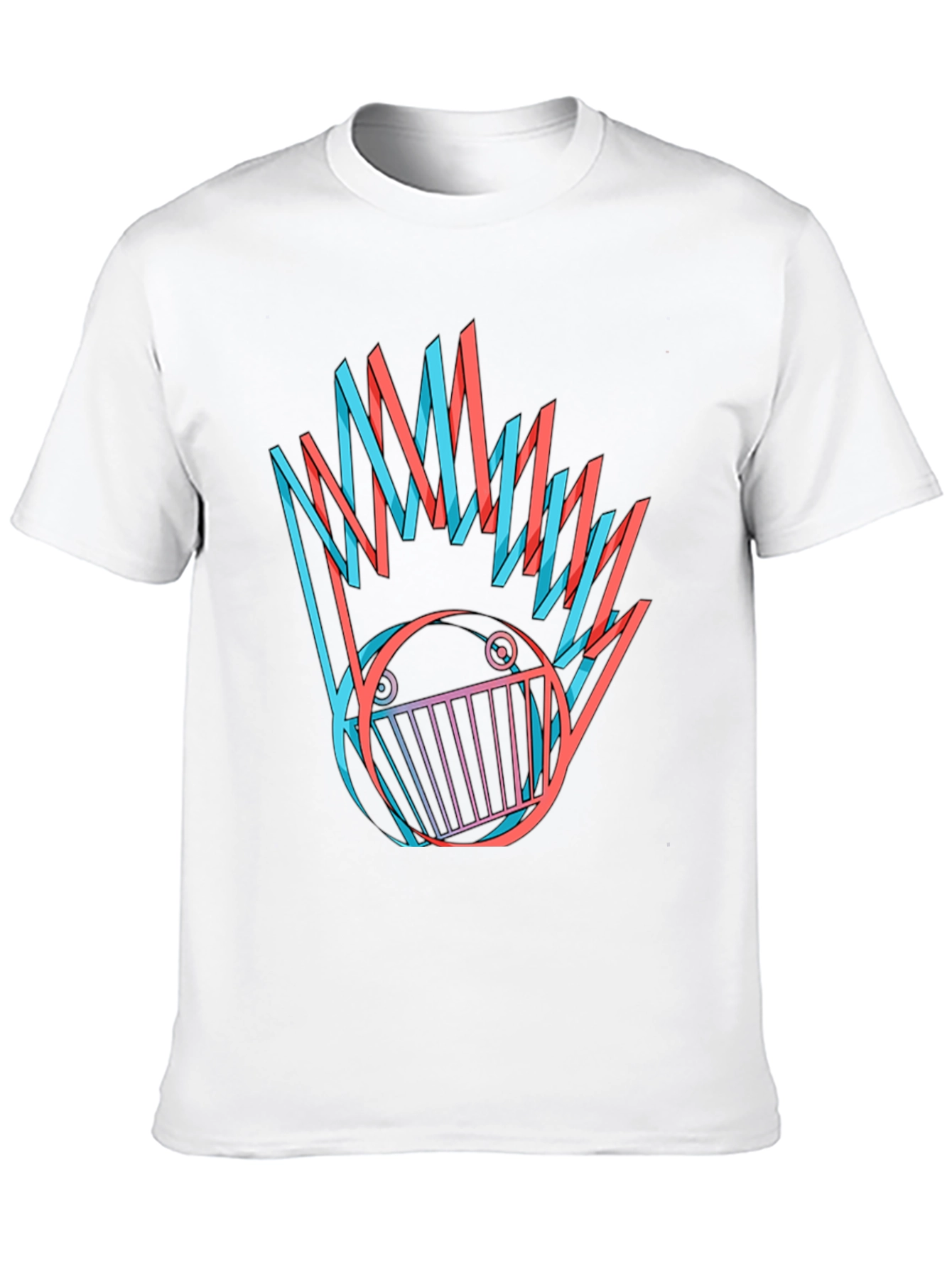 Black Abstract Graphic Print Black T-Shirt view 10