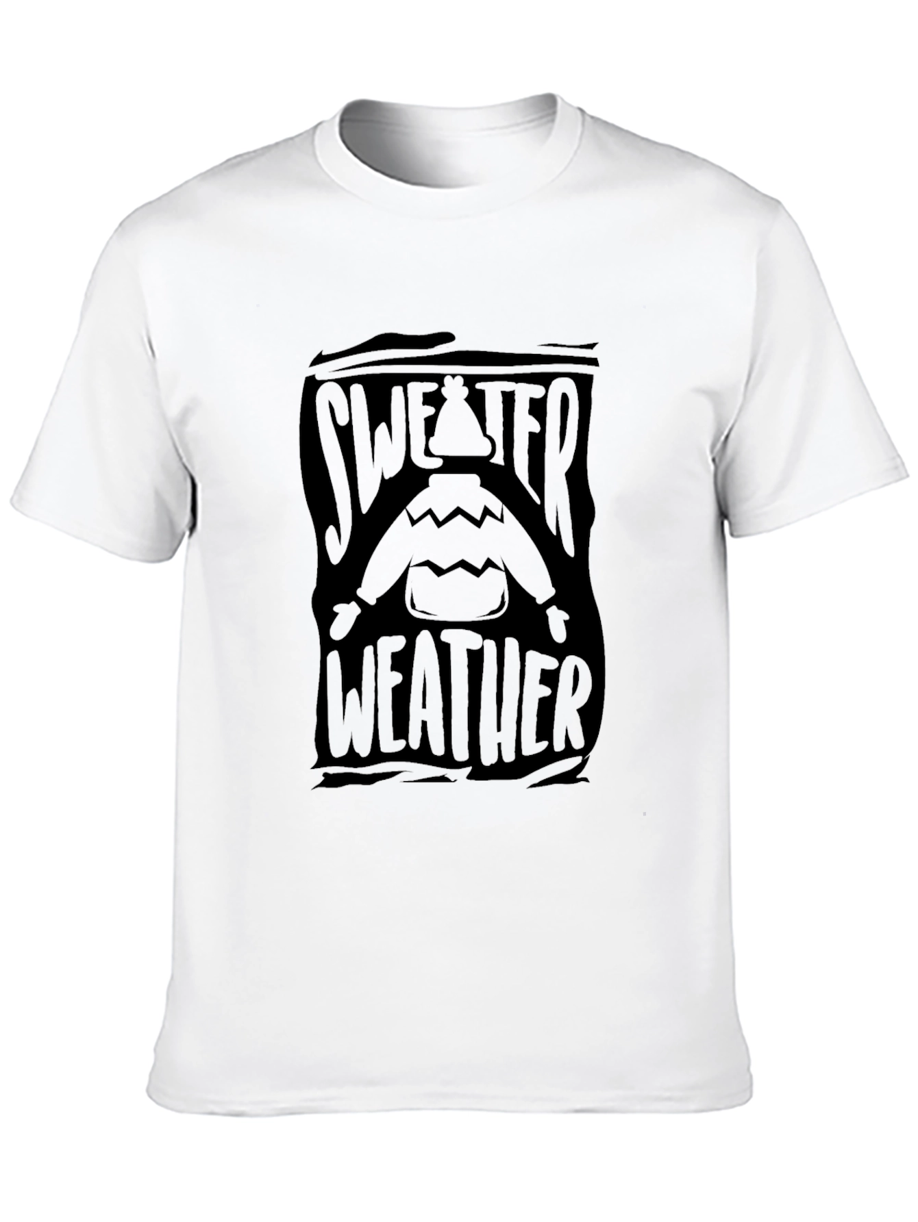 Black Sweater Weather T-Shirt - Black Graphic Tee view 10