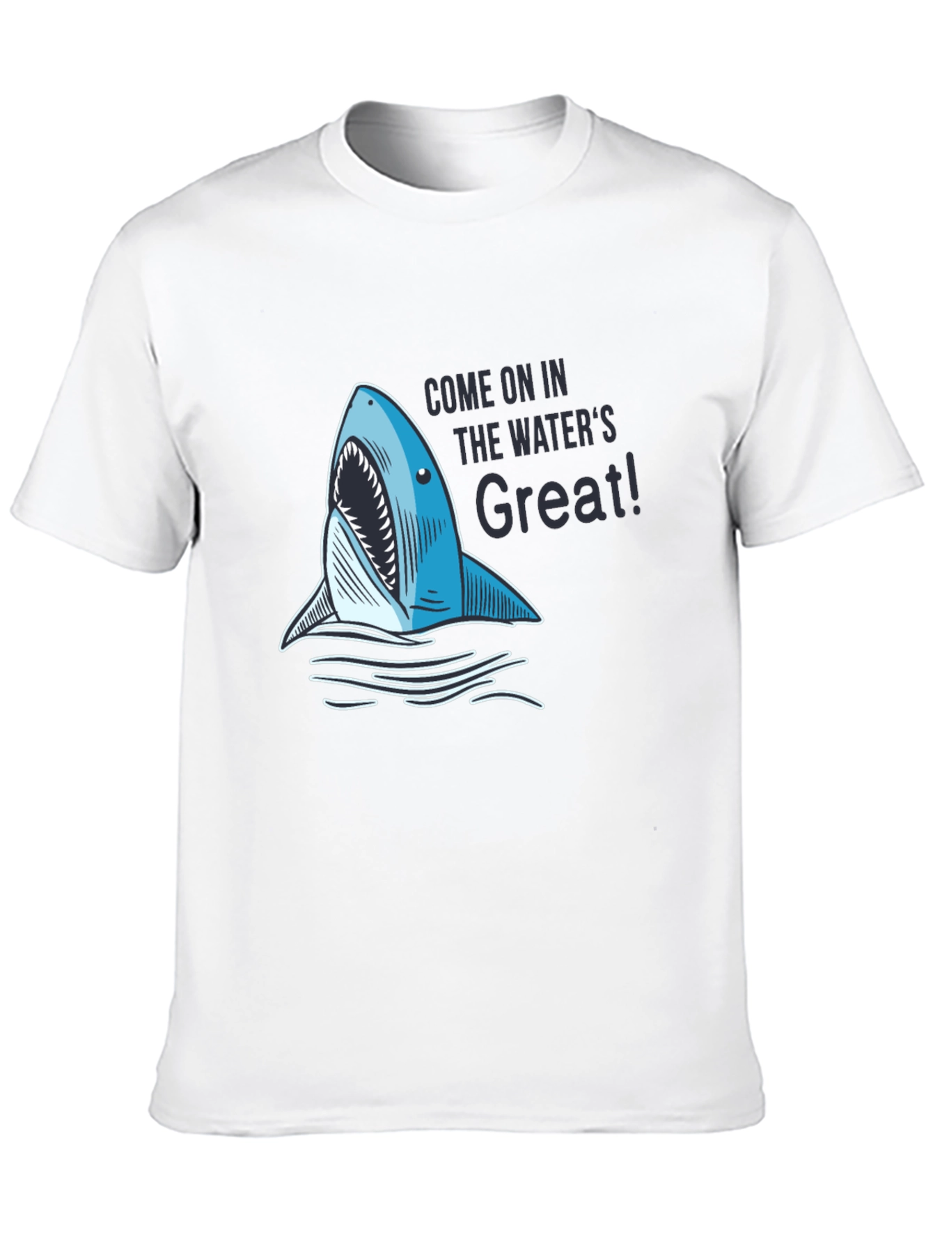 Black Shark Bite Tee - Come On In T-Shirt view 10