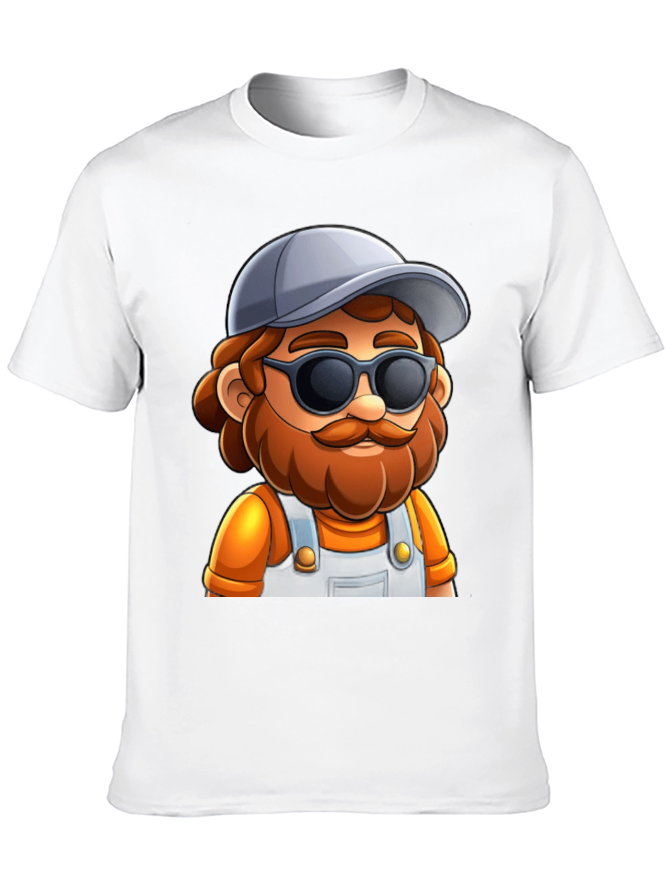 Cartoon Character Graphic Tee - Cool Carpenter Style - 10