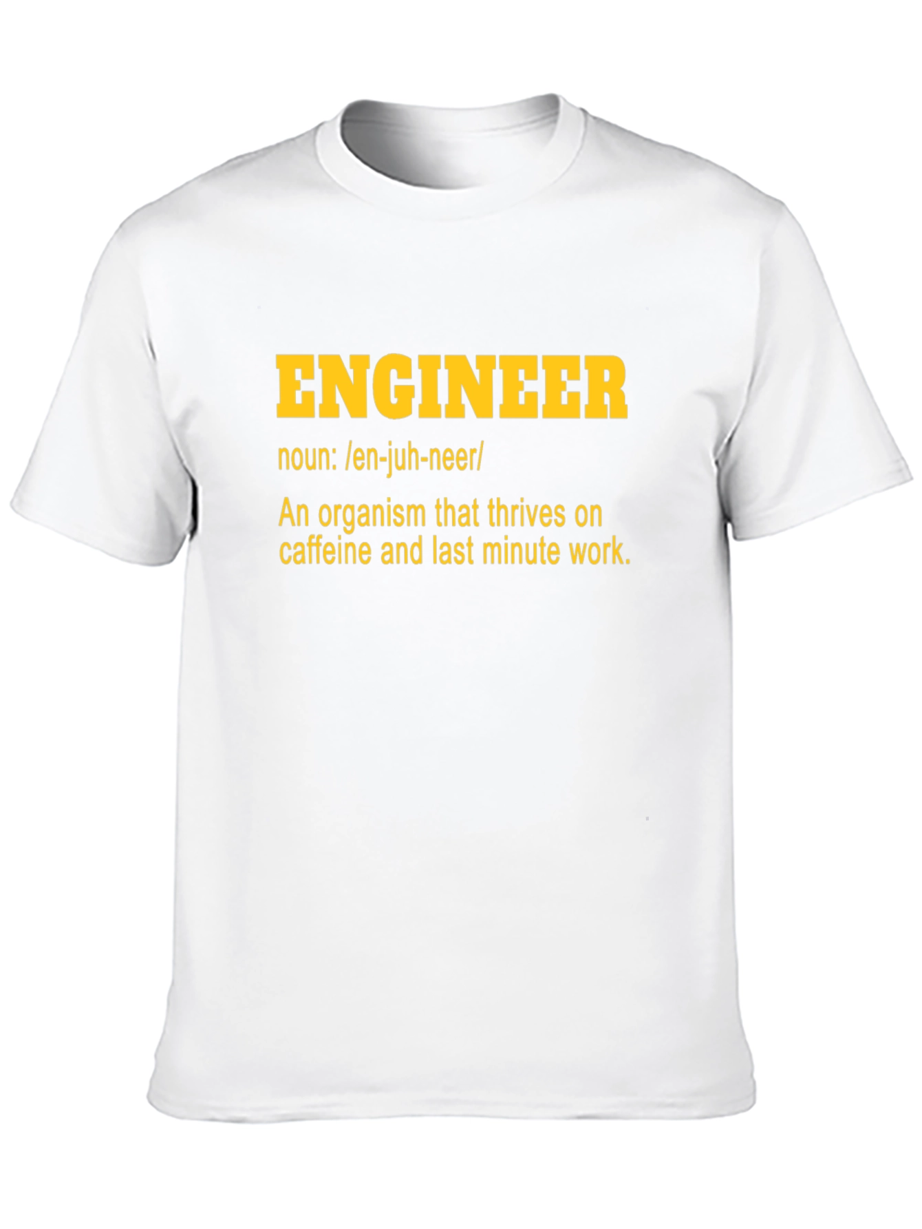 Black Engineer Definition Graphic T-Shirt view 10