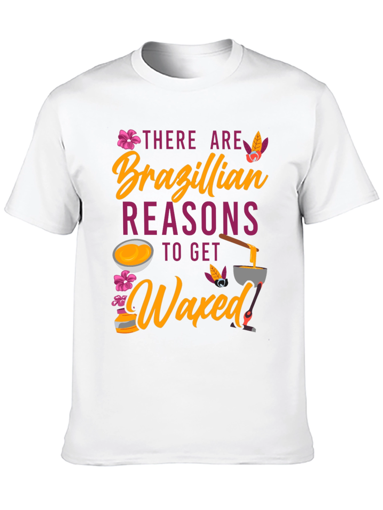 Black Brazilian Waxed T-Shirt Funny Spa Day Tee view 10