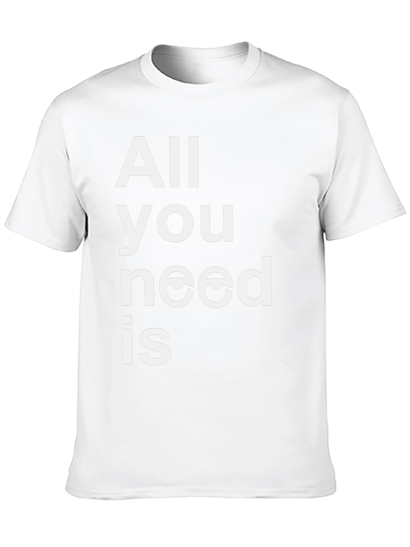 Black All You Need is Eyes Funny Graphic T-Shirt view 10