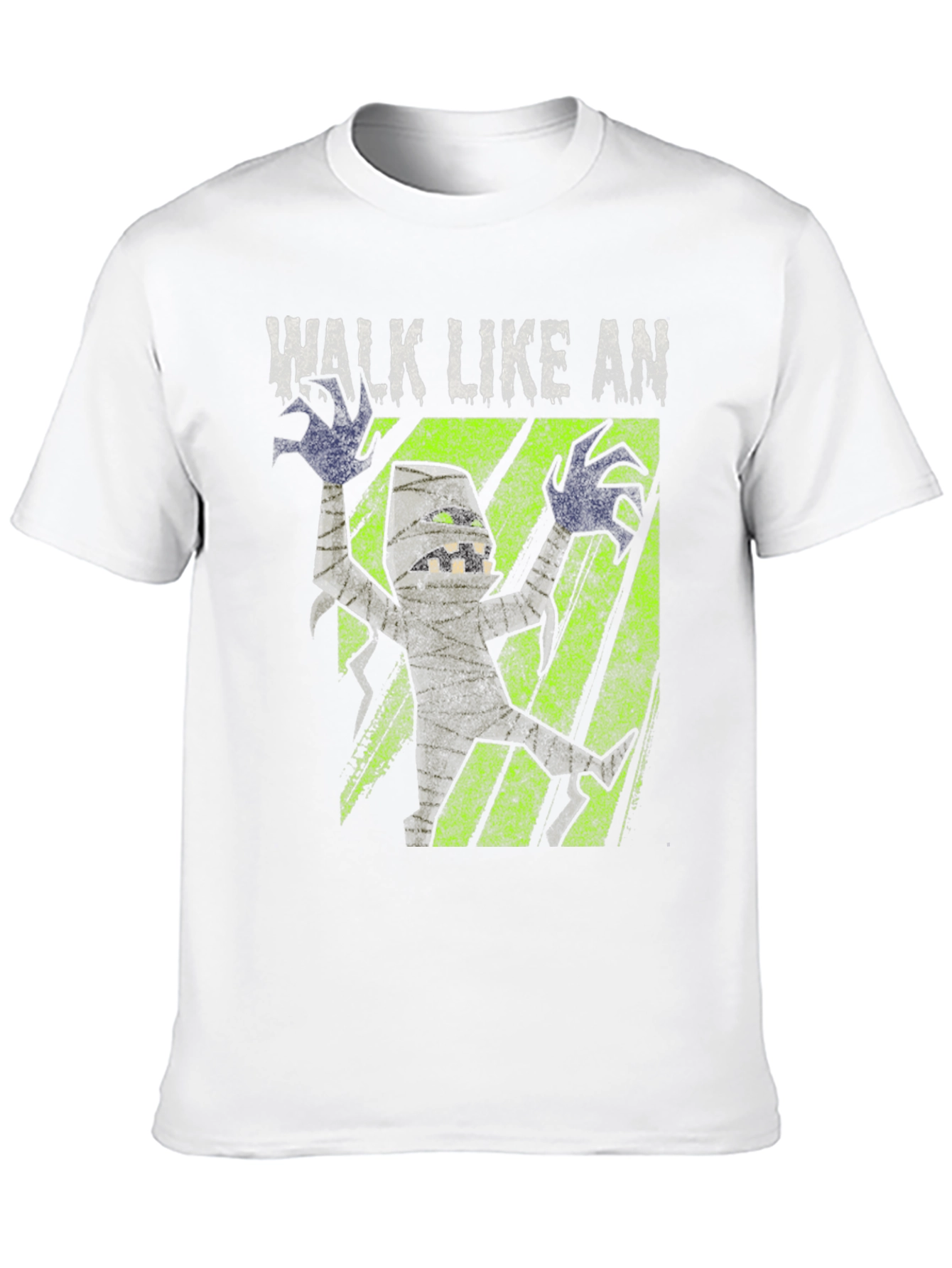 Black Walk Like An Egyptian Mummy Graphic T-Shirt view 10