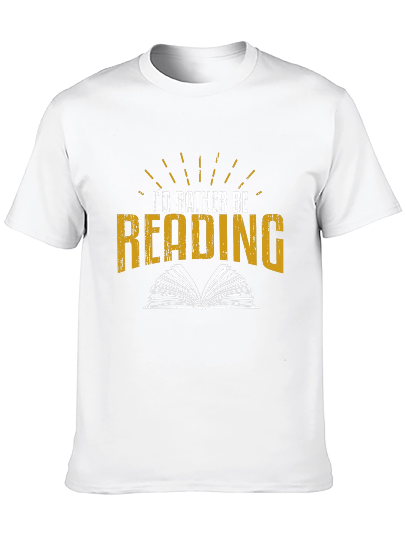 Black I'd Rather Be Reading T-Shirt view 10