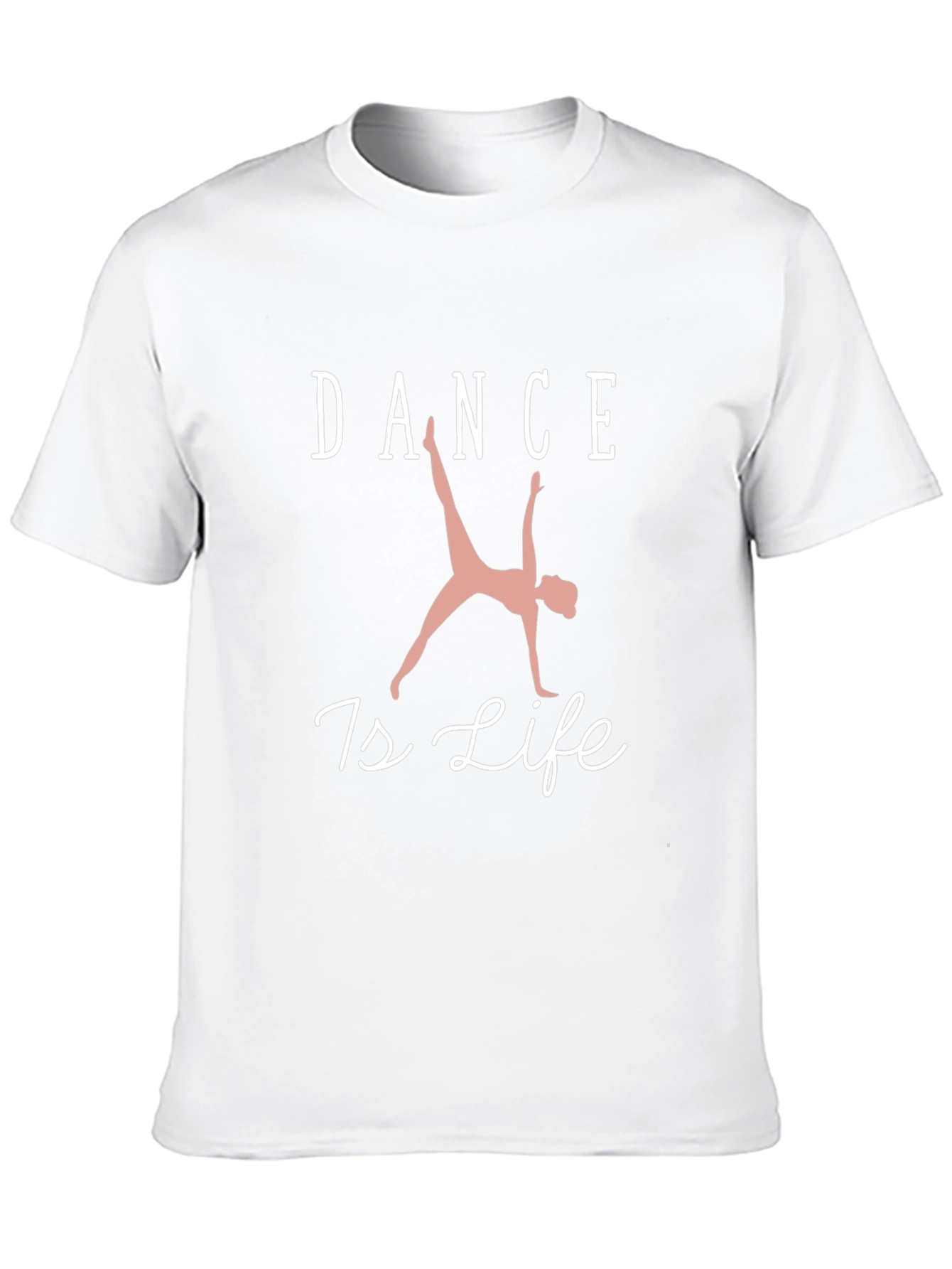 Black Dance Is Life T-Shirt, Black Cotton Tee view 10