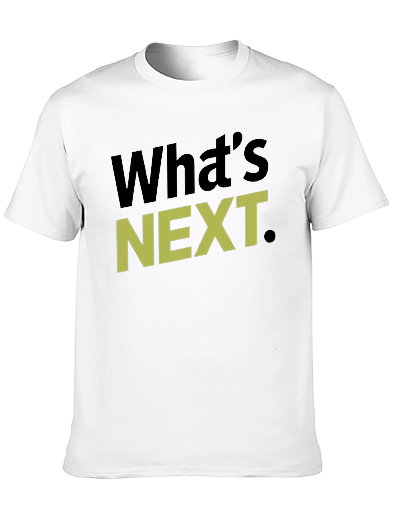 Black What's Next T-Shirt, Graphic Tee, Casual Wear view 10