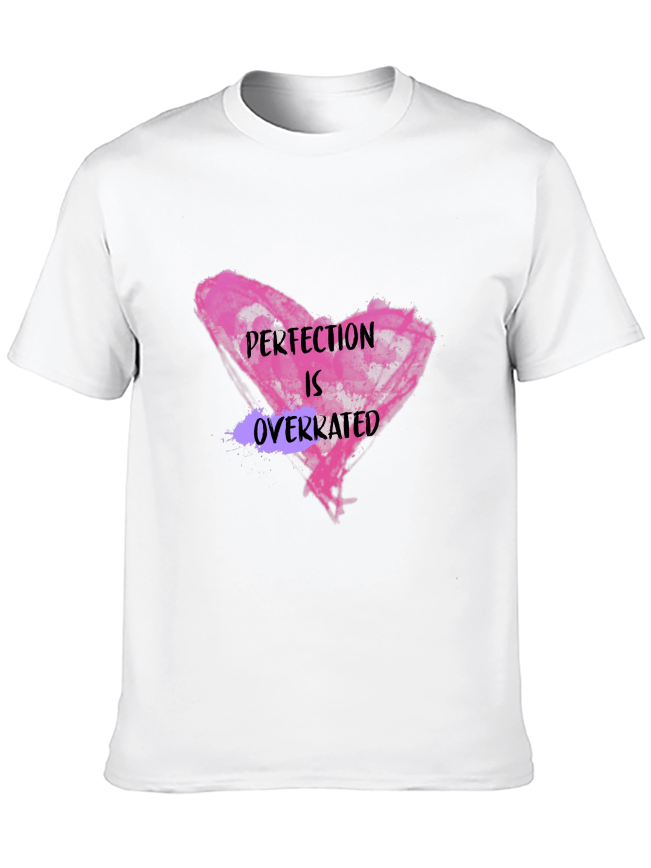 Black Perfection Is Overrated Graphic Tee view 10