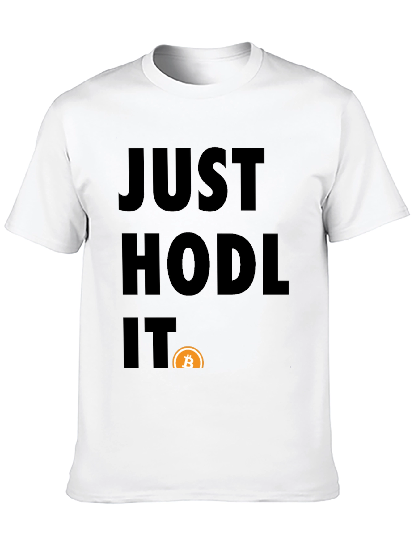 Black Just Hodl It Bitcoin Graphic Tee view 10