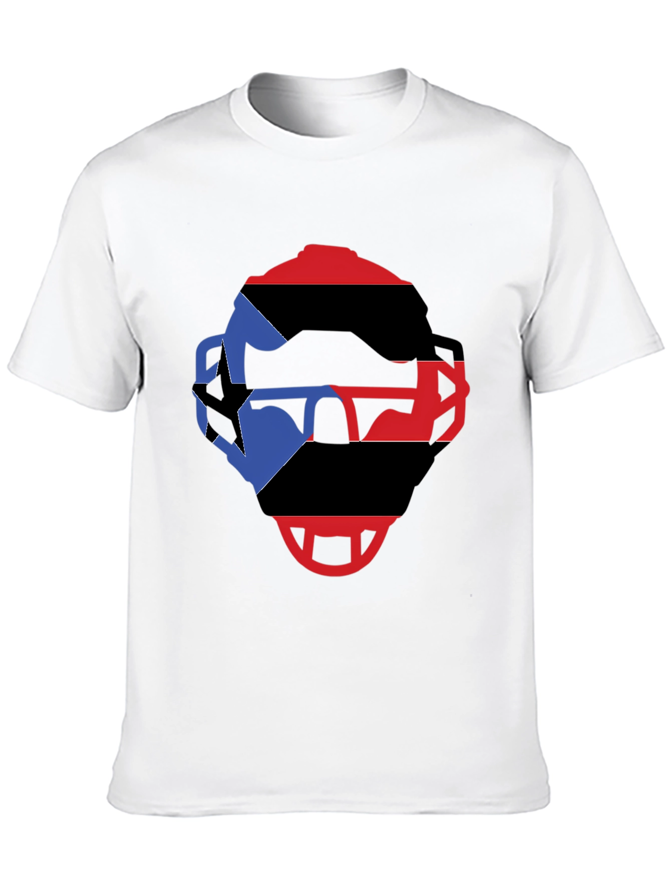 Black Helmet Graphic T-Shirt - Bold Colors view 10