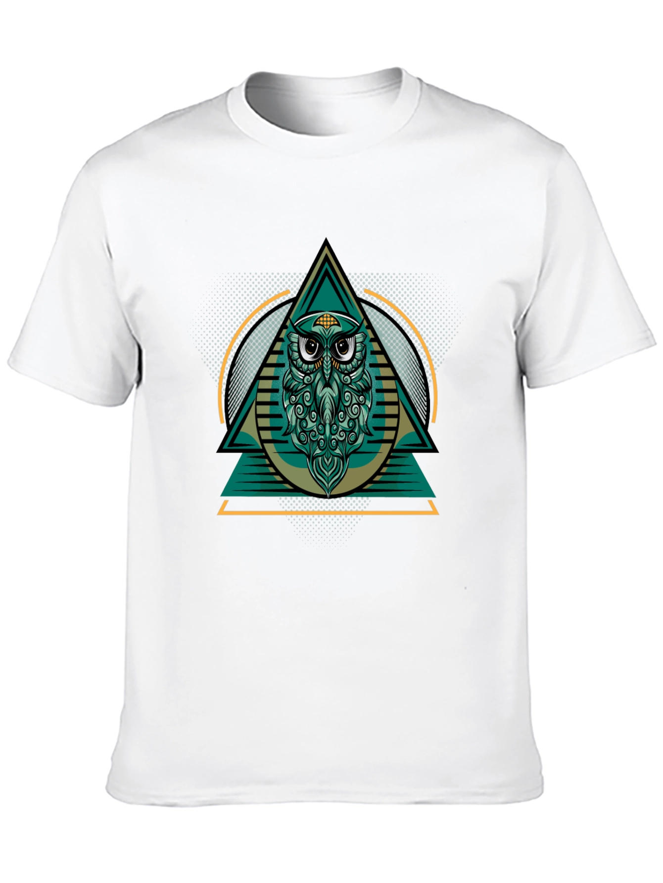 Black Owl Graphic Black T-Shirt view 10