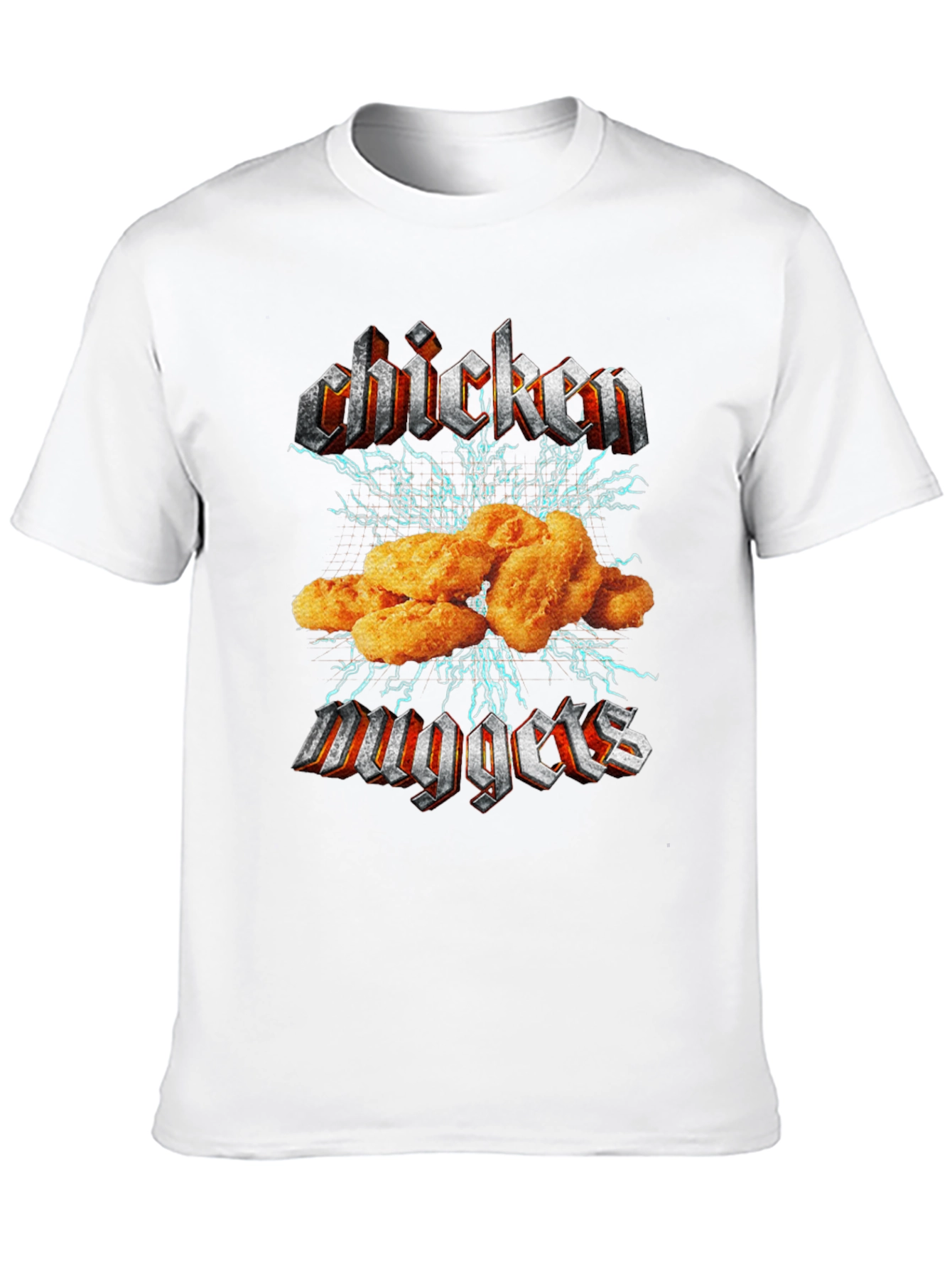 Black Chicken Nuggets Black T-Shirt - Foodie Humor view 10