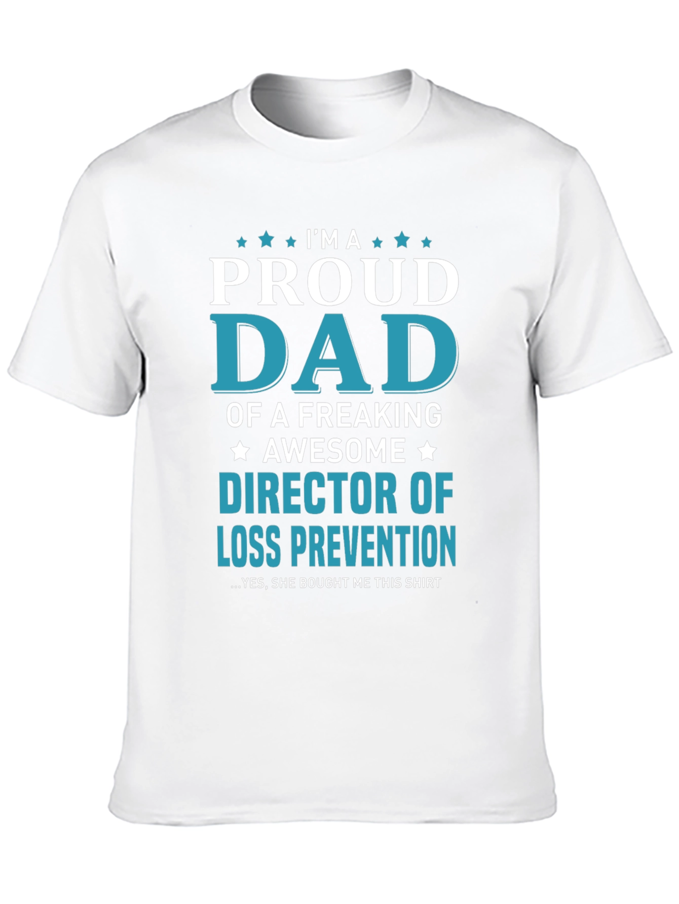 Black Proud Dad Director of Loss Prevention Graphic T-Shirt view 10