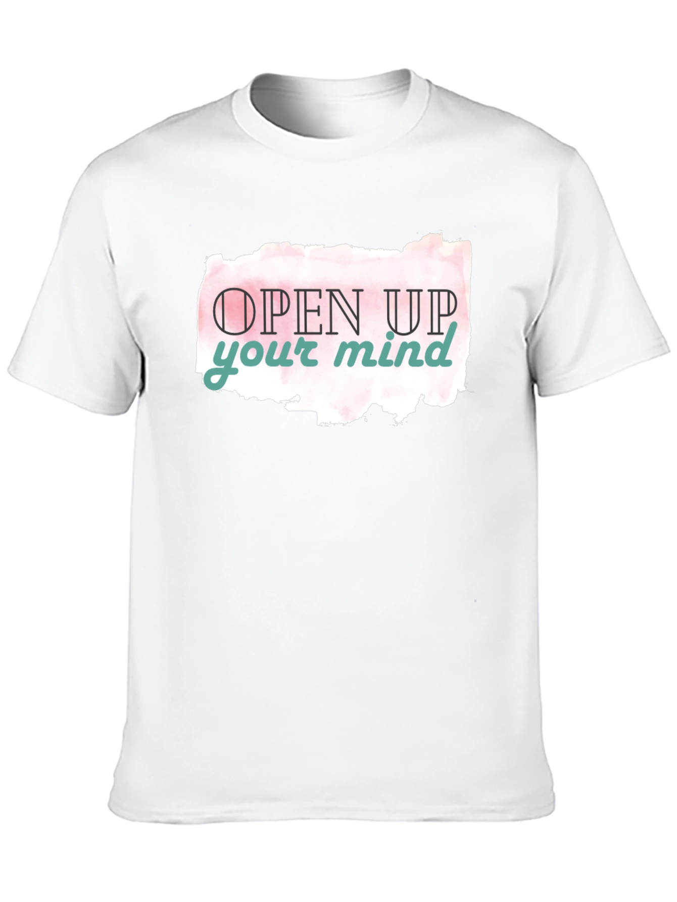 Black Open Mind Graphic Tee - Black Casual T-Shirt view 10