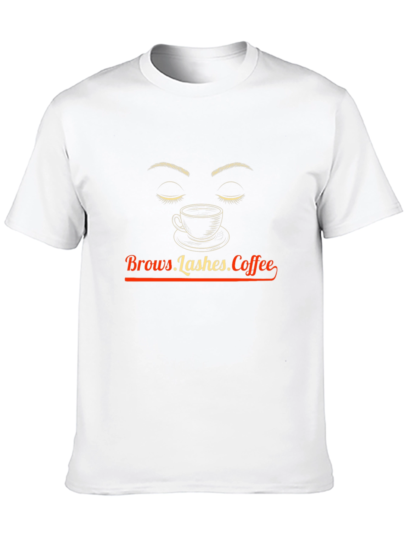 Black Brows Lashes Coffee Graphic Tee - Unisex Style view 10