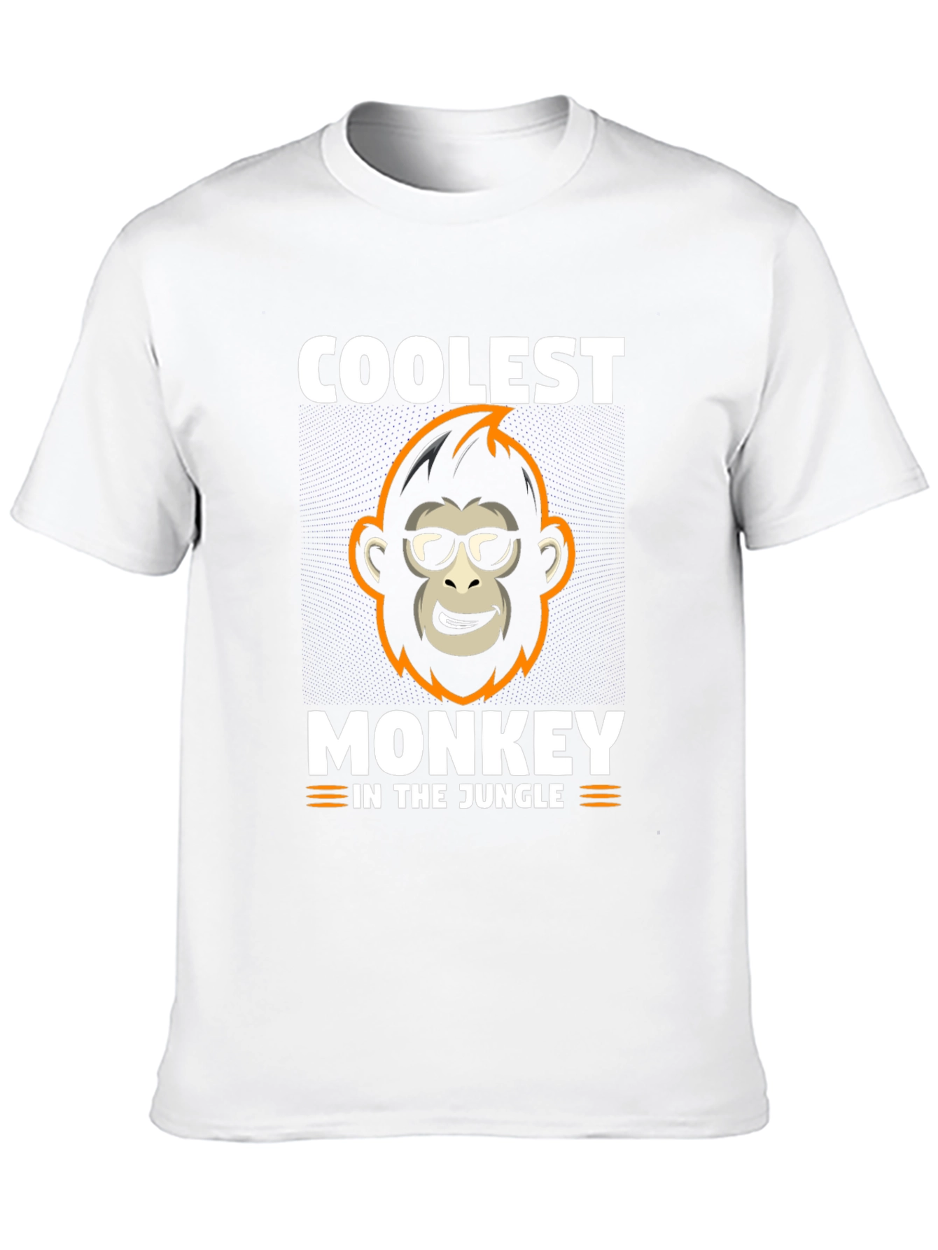 Black Coolest Monkey in the Jungle Black T-Shirt view 10