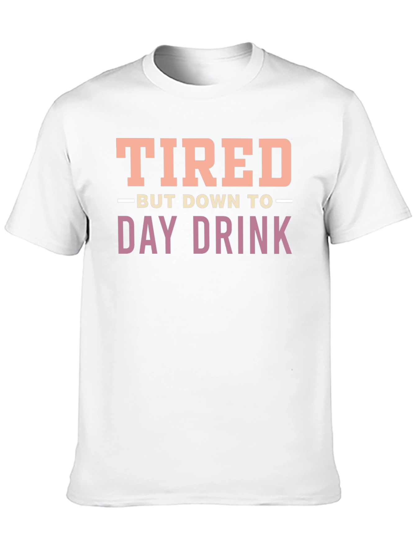 Black Tired But Down to Day Drink Black Graphic Tee view 10
